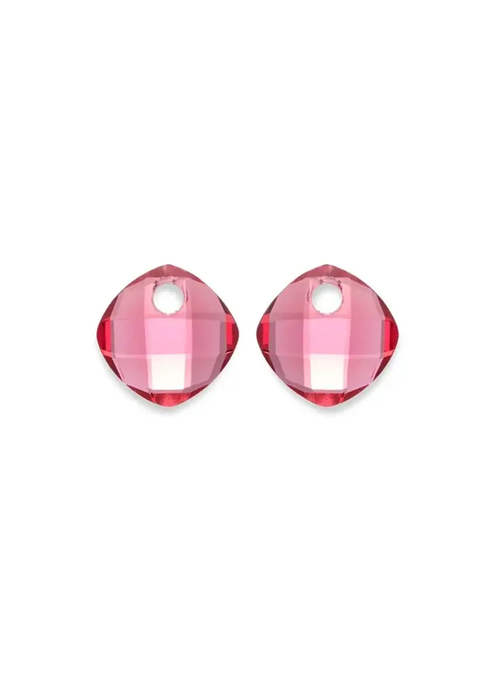 Sparkling Jewels EAGEM51-CC Sparkling Jewels Cushion Cut Fuchsia Quartz oorbel stenen