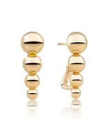 Sparkling Jewels EAG34 Sparkling Bubble Push Back oorhangers goudkleurig
