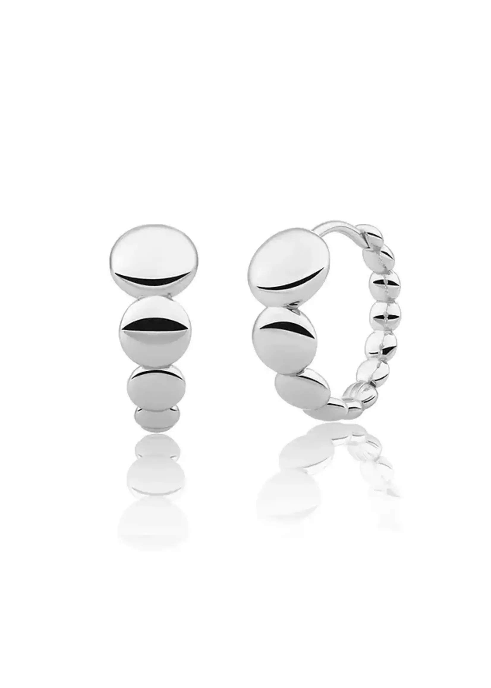 Sparkling Jewels EAS33 Sparkling Jewels Bubble Huggies creolen silver