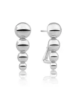Sparkling Jewels EAS34 Sparkling Jewels Bubble Pushback oorbellen silver