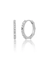 Sparkling Jewels EAS31 Sparkling Jewels Edge CZ Creolen Silver