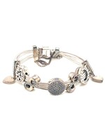 Pandora armband zilver met bedels