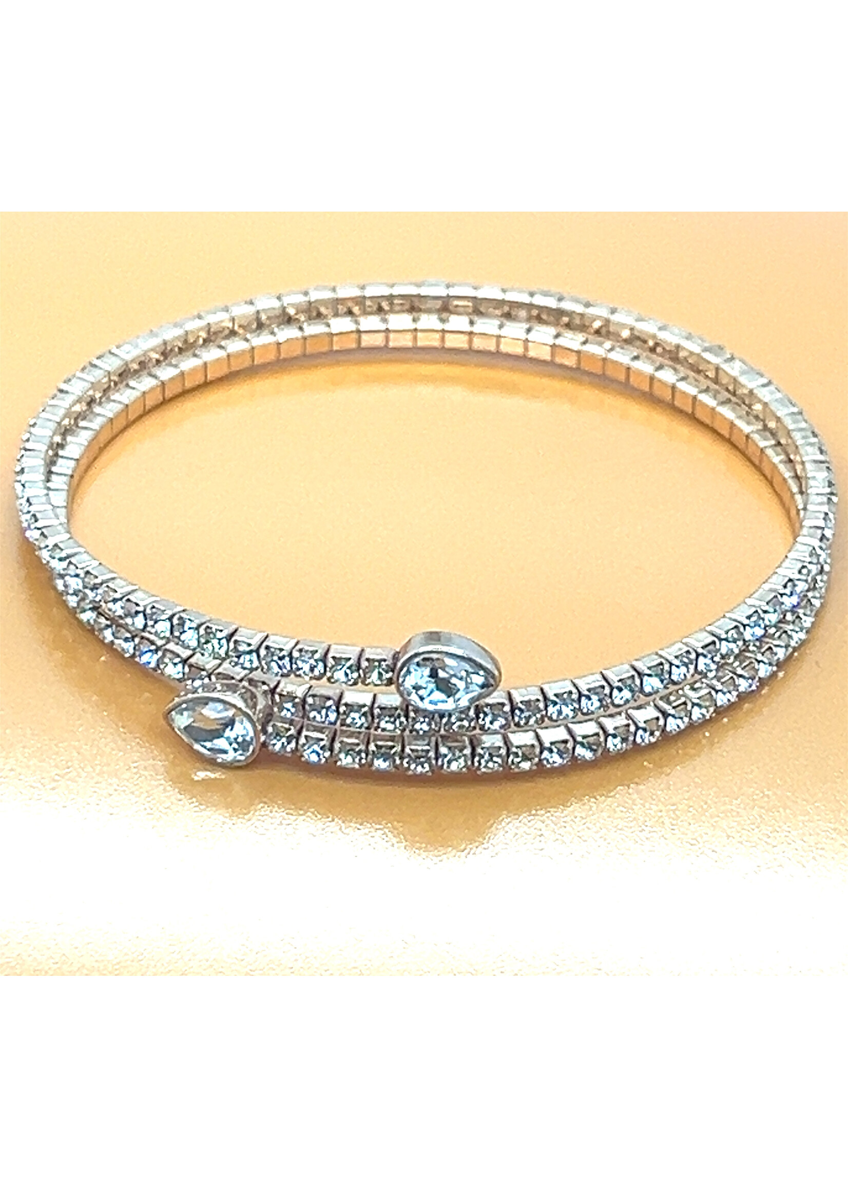 Vintage & Occasion Swarovski armband rose kleurig maat small