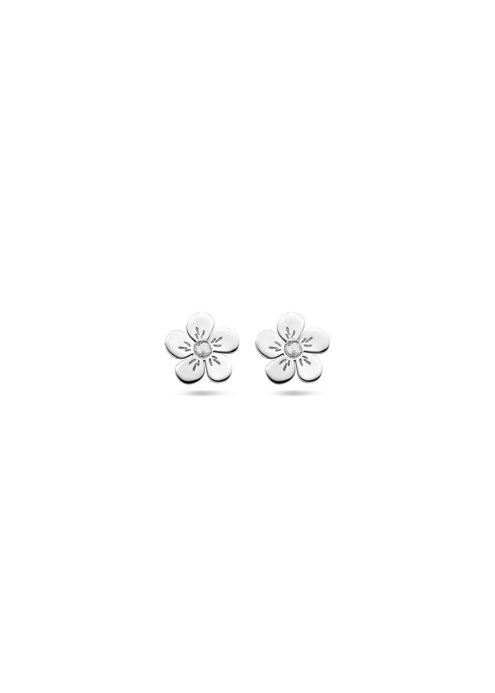 Cataleya jewels Zilveren oorknoppen bloem