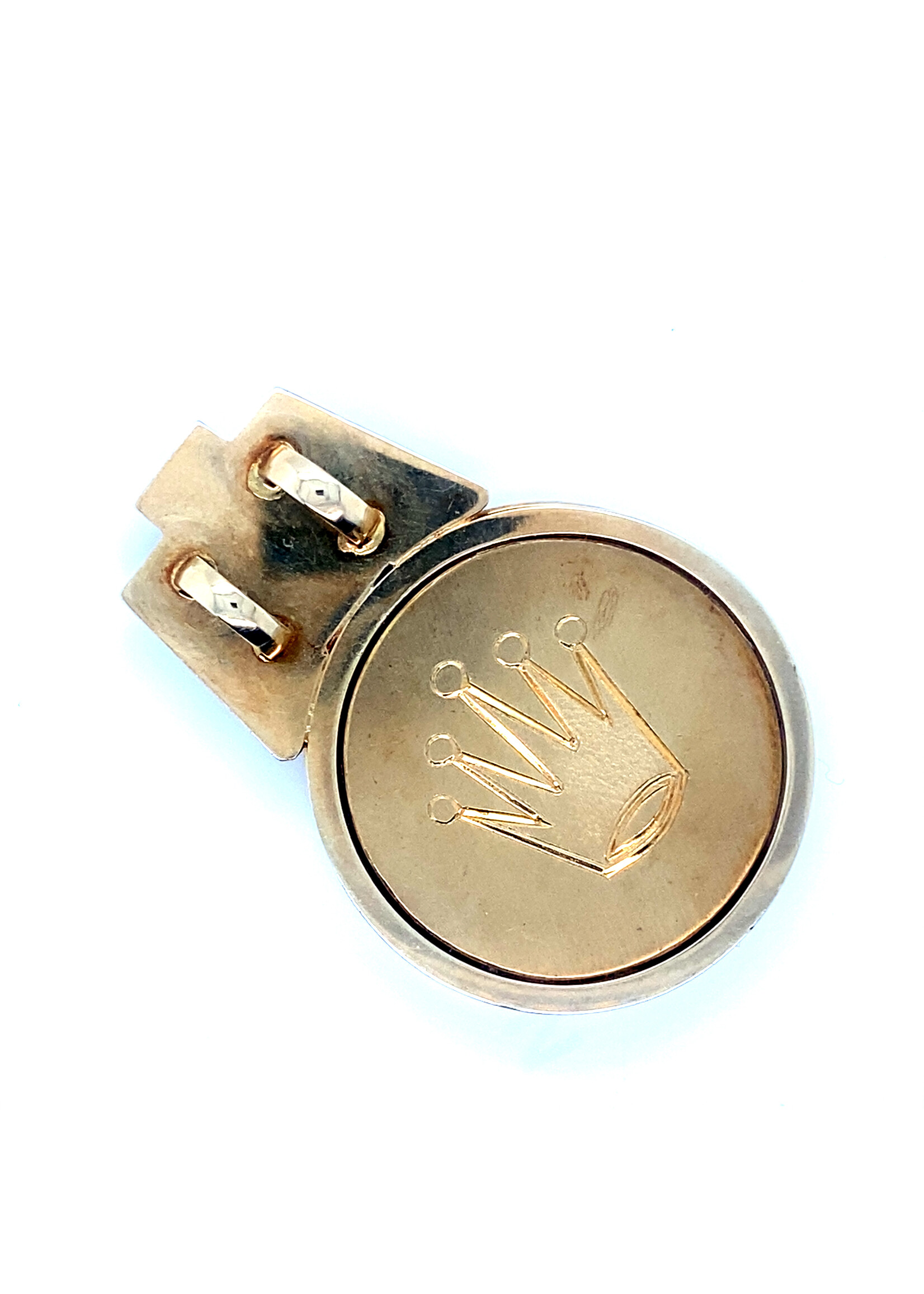 Vintage & Occasion Geelgouden vintage massieve  18k rolex hanger uniek