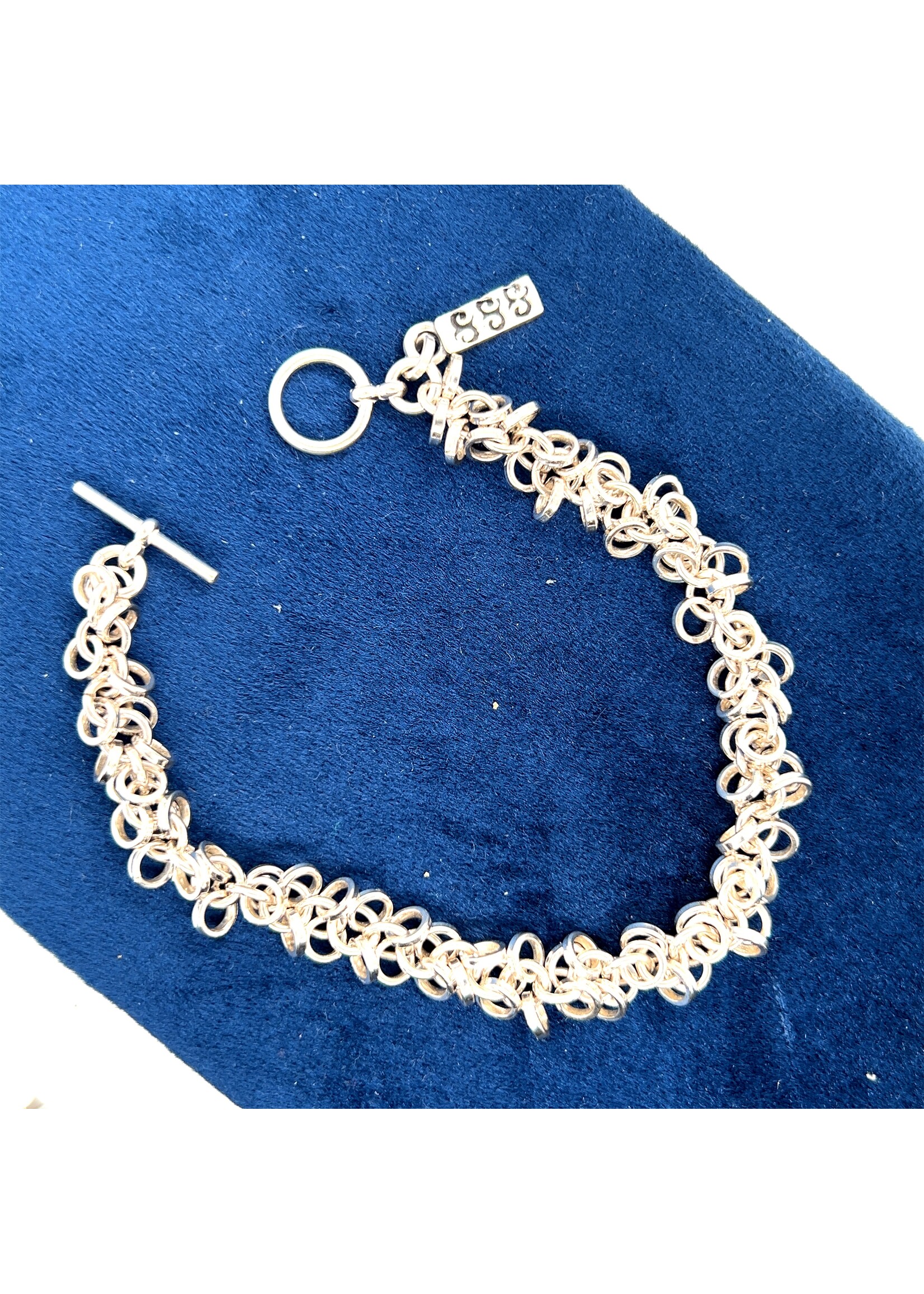 Vintage & Occasion Zilveren armband met ringetjes