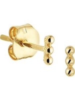 Cataleya jewels Geelgouden oorknoppen bolletjes