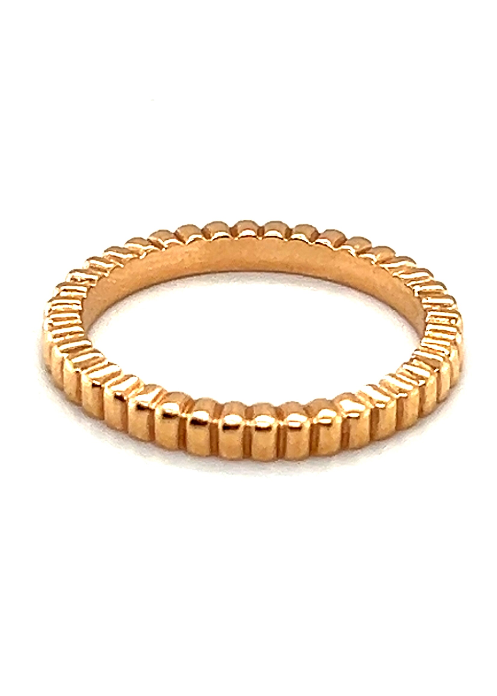 Vintage & Occasion Rosegouden ring met kartels