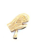 Vintage & Occasion Geelgouden 14k  hanger bokshandschoen