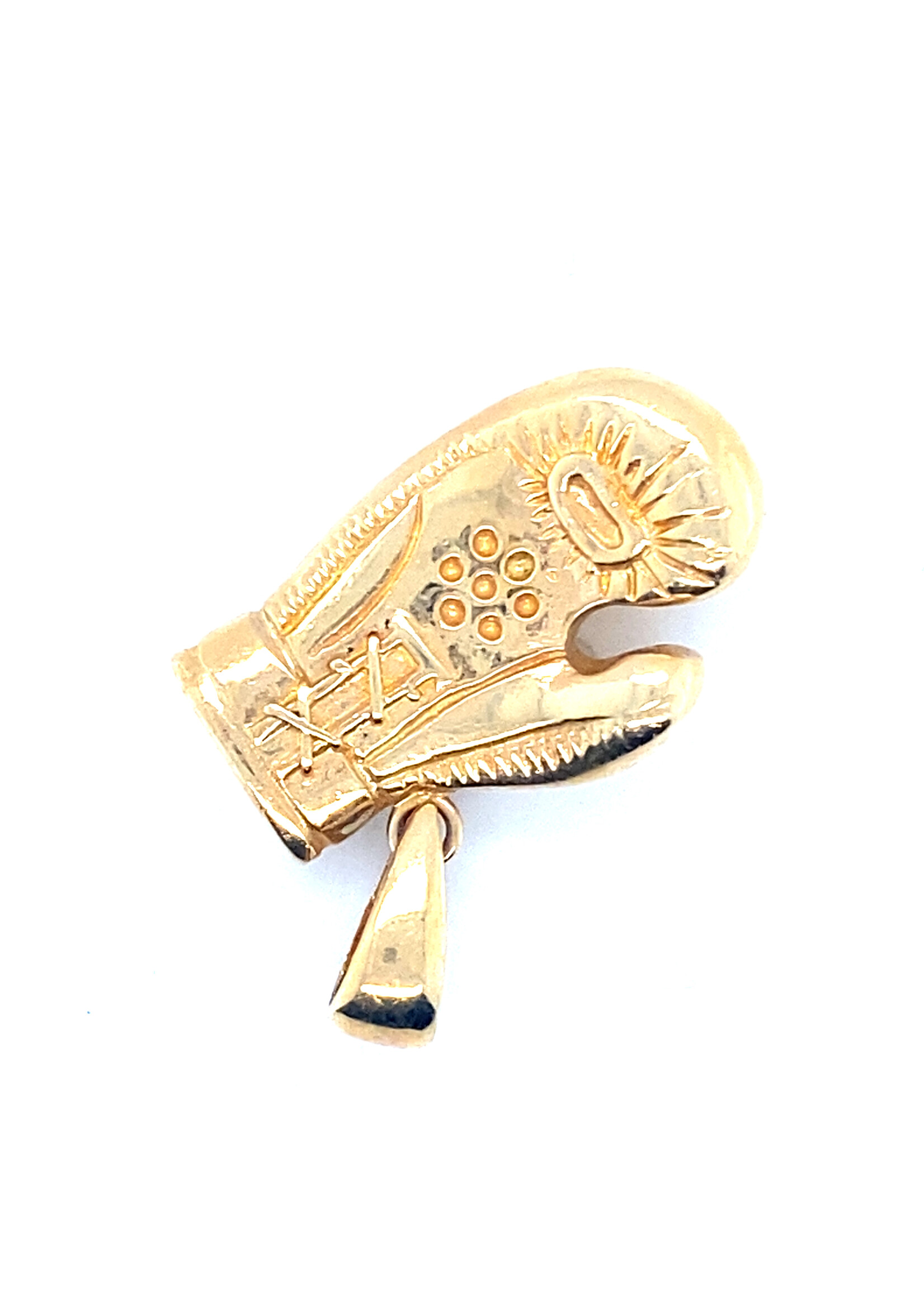 Vintage & Occasion Geelgouden 14k  hanger bokshandschoen