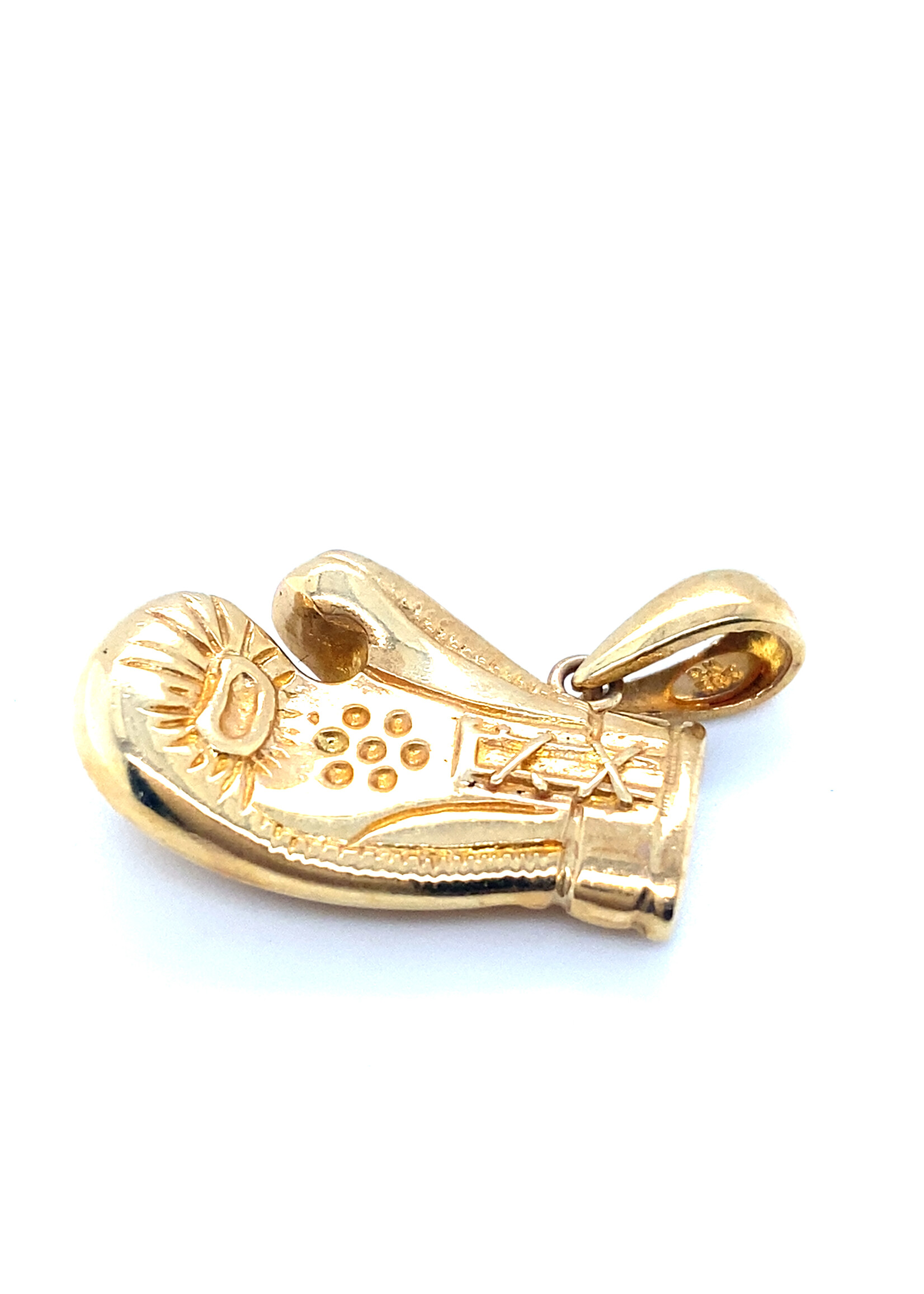 Vintage & Occasion Geelgouden 14k  hanger bokshandschoen