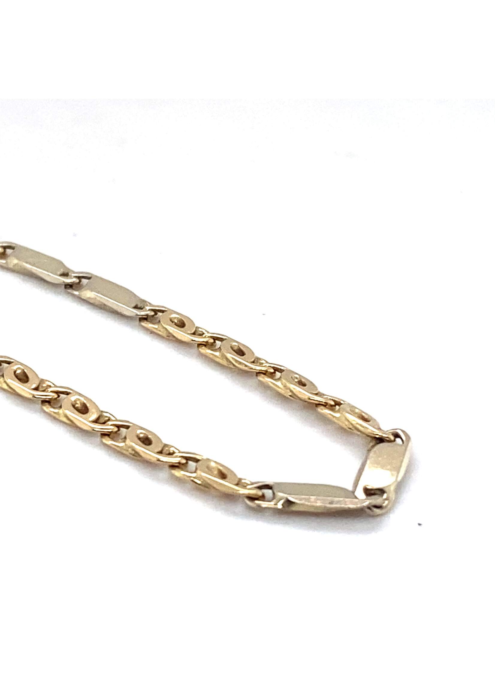 Vintage & Occasion Geelgouden ketting figaro 14k - lengte 45 cm