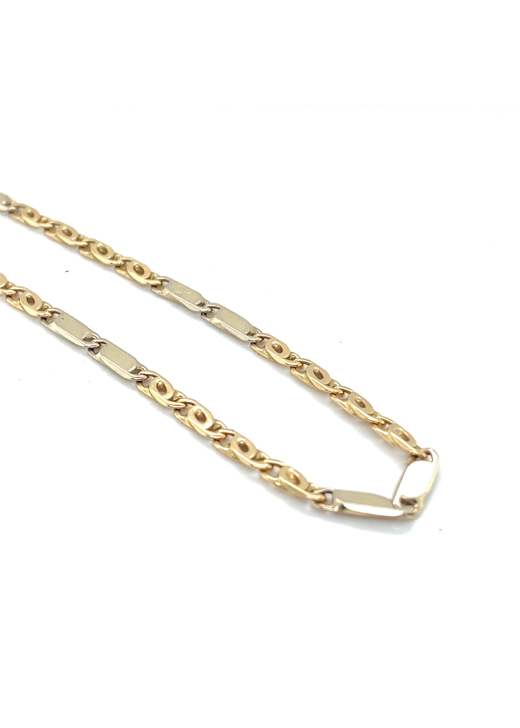Vintage & Occasion Geelgouden ketting figaro 14k - lengte 45 cm