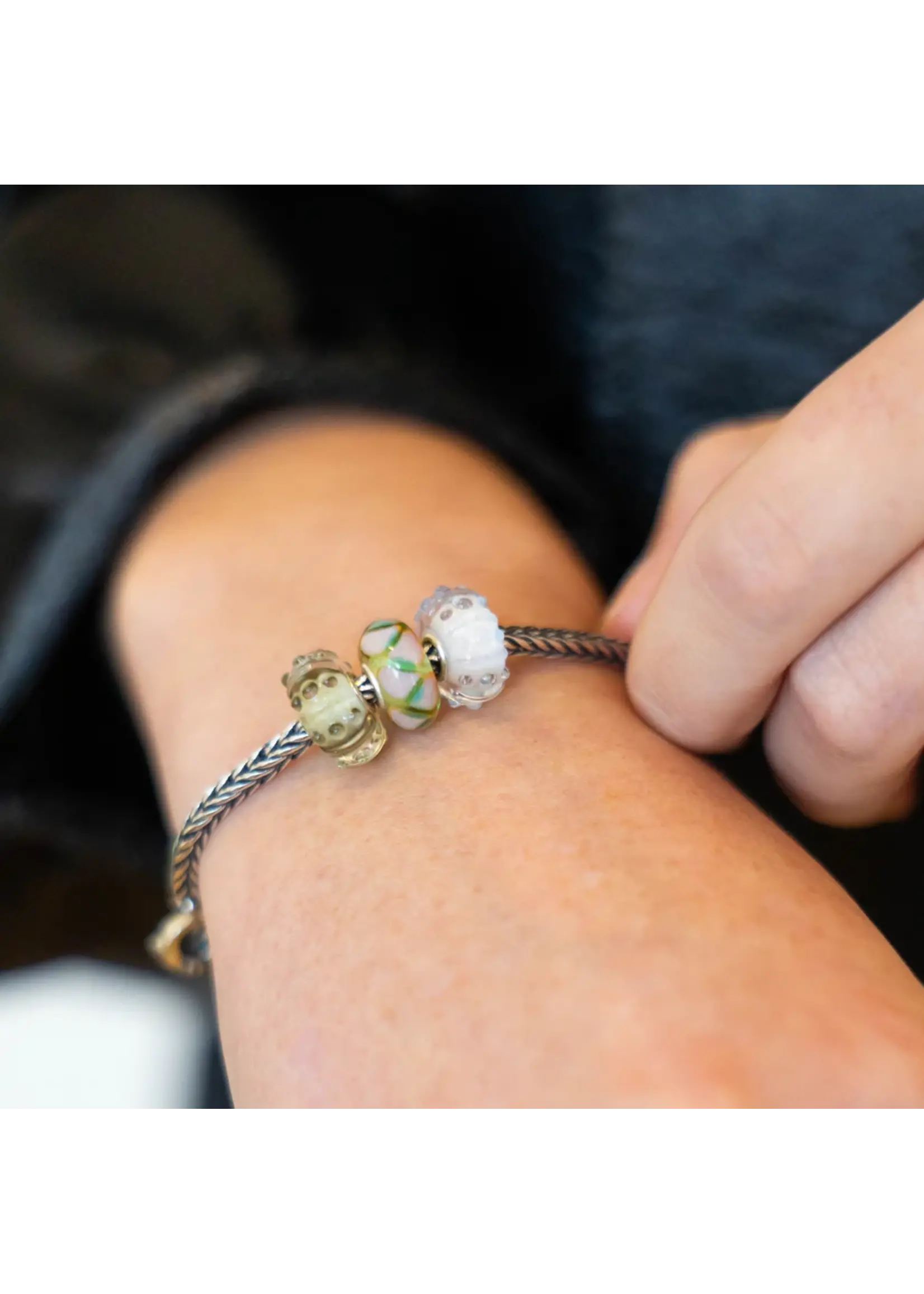 Trollbeads Trollbeads TGLBE-20115 Kraal Witte Bries Special Edition