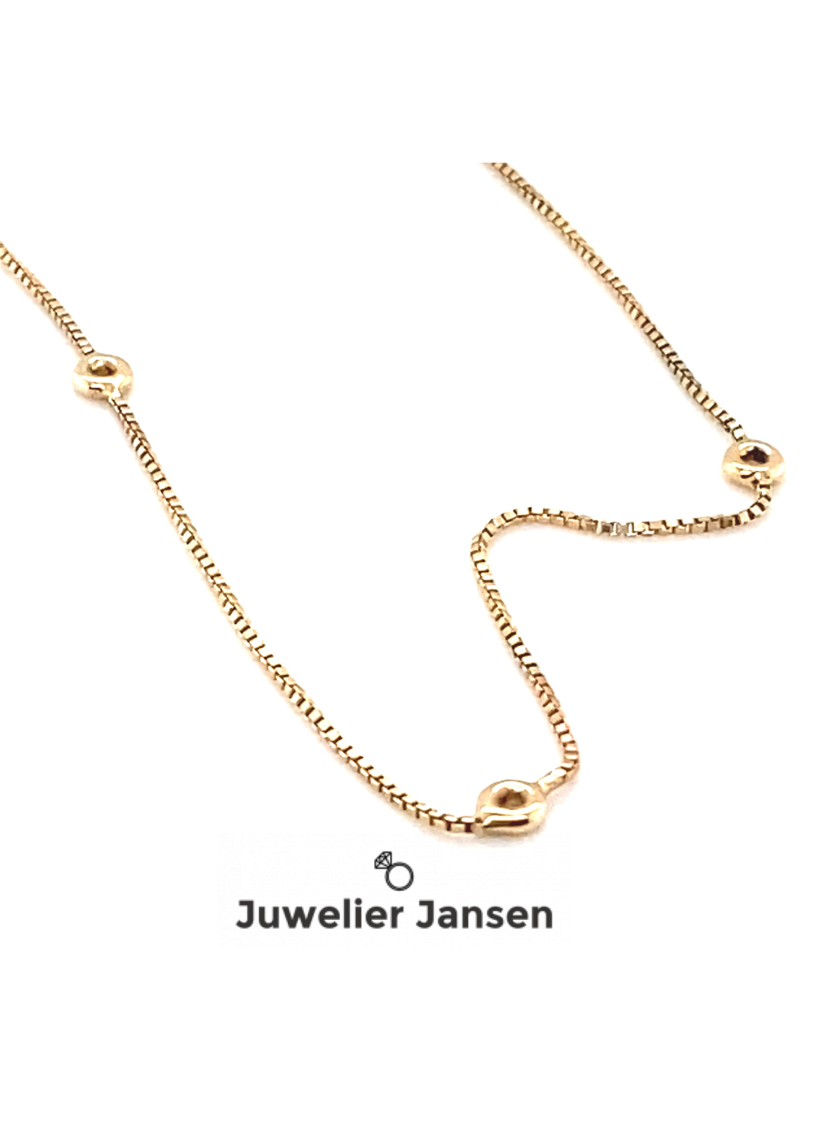 Vintage & Occasion Geelgouden collier met rondjes