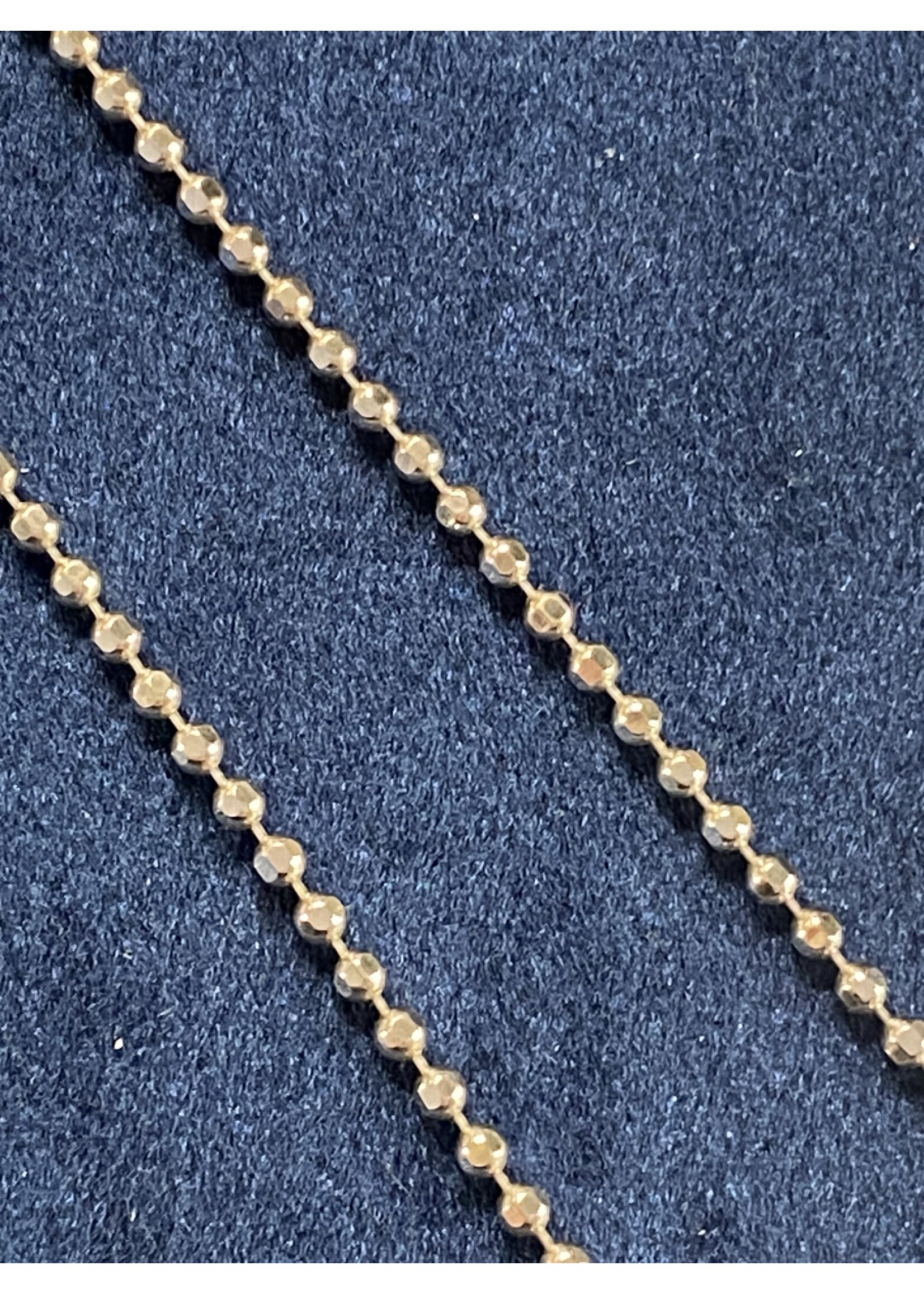 Vintage & Occasion Zilveren occasion pinzi collier bolletje 85cm