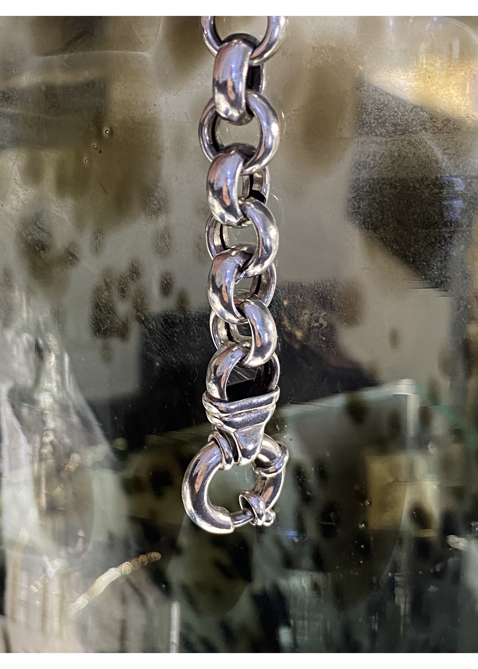 Vintage & Occasion Zilveren jasseron armband 21 cm 11mm