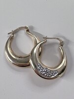 Vintage & Occasion Occasion bicolor gouden lapide oorringen in nieuwstaat