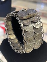 Vintage & Occasion Zilveren vintage munten armband 10 cent