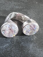 Vintage & Occasion Zilveren ring met zirkonia otazu