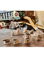 Vintage & Occasion Geelgouden woonwagen hanger met witte zirkonia's 14k