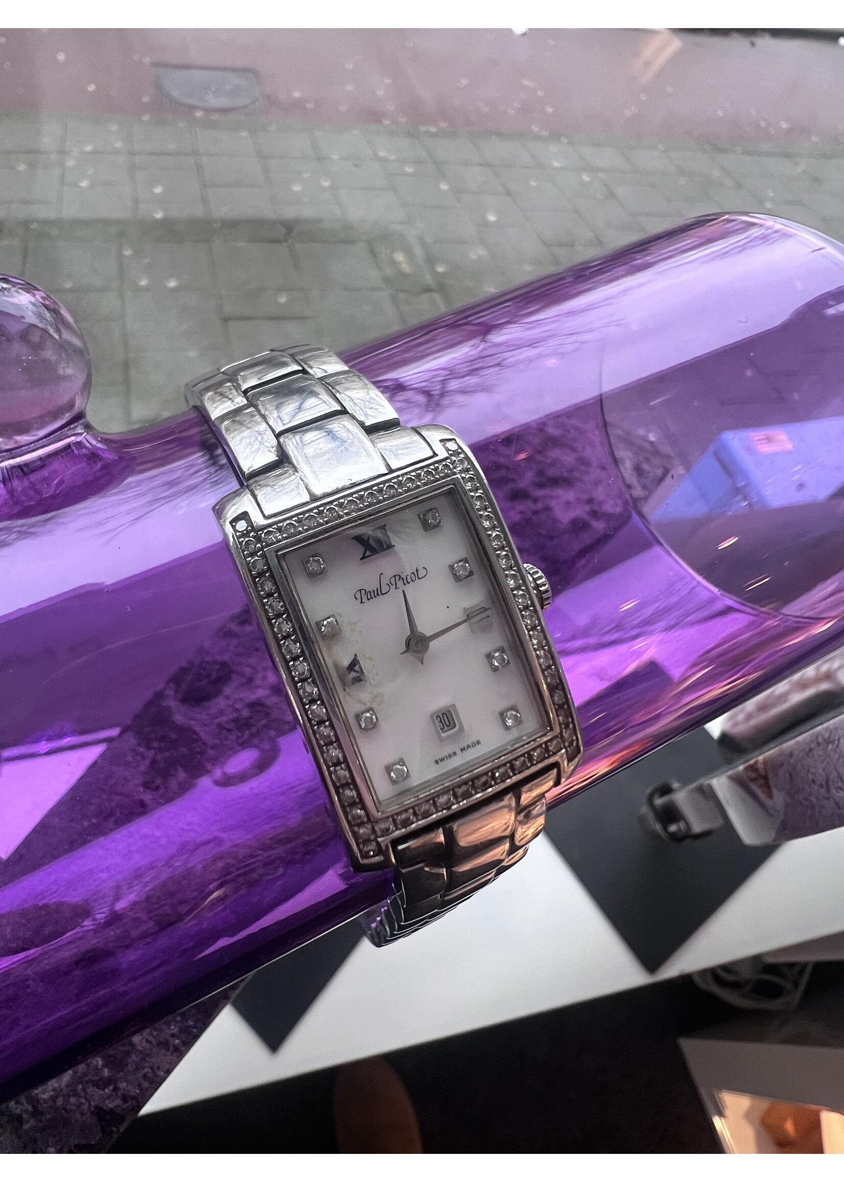 Vintage & Occasion Occasion paul picot met diamant American bridge horloge