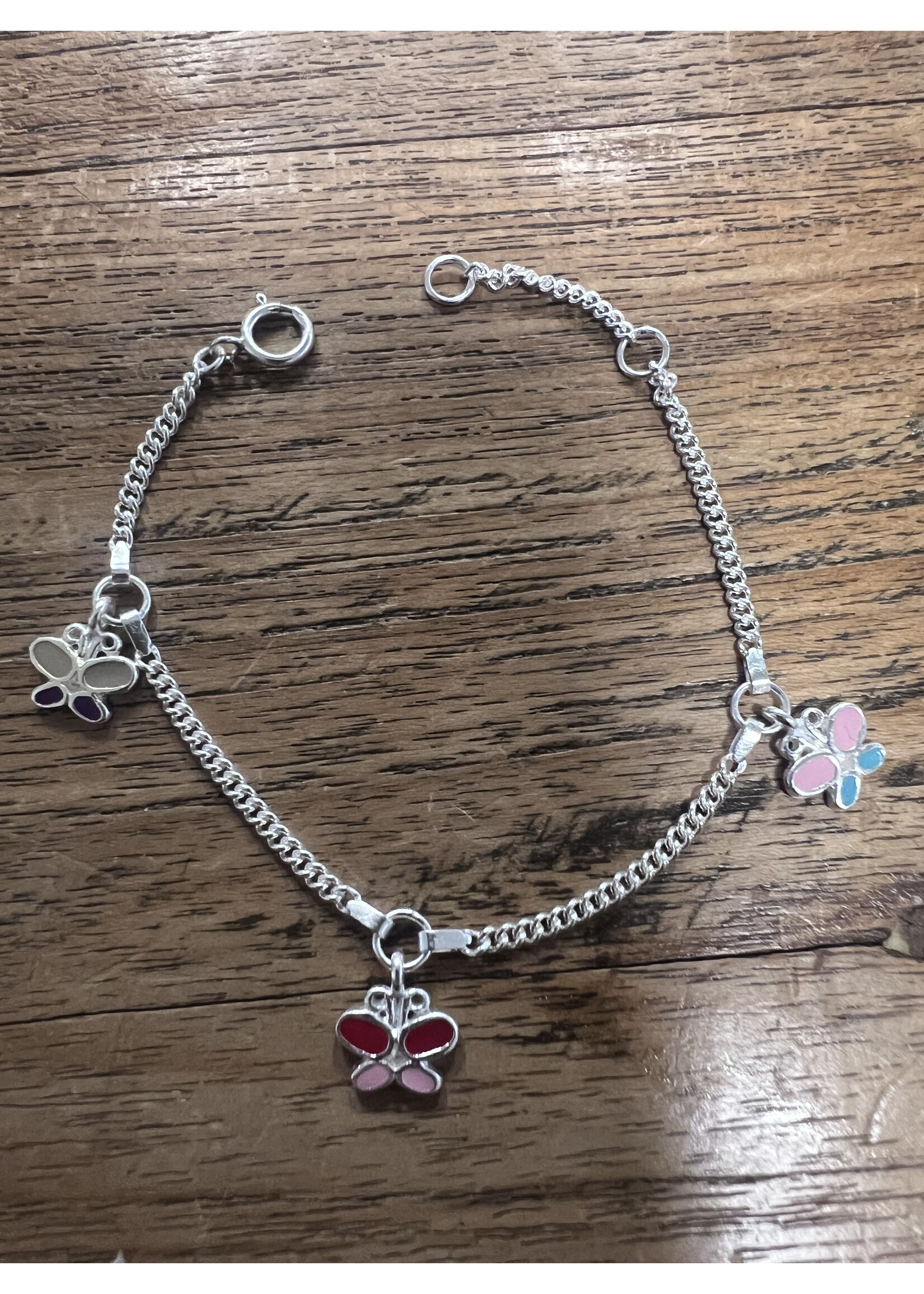 Cataleya jewels zilveren kinderarmband met vlinder 13-15cm