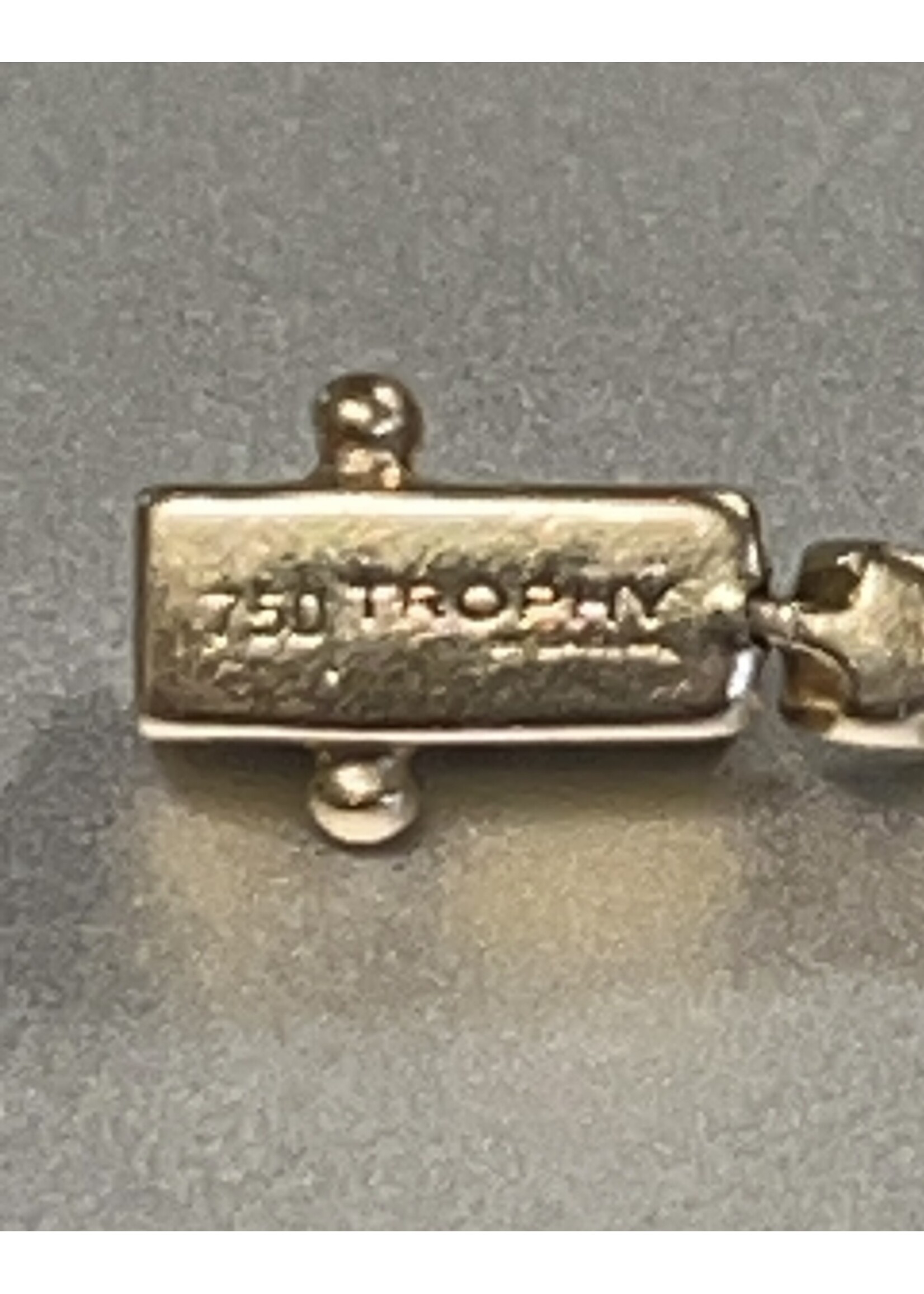 Vintage & Occasion Briljanten tennisarmband geelgoud 18k