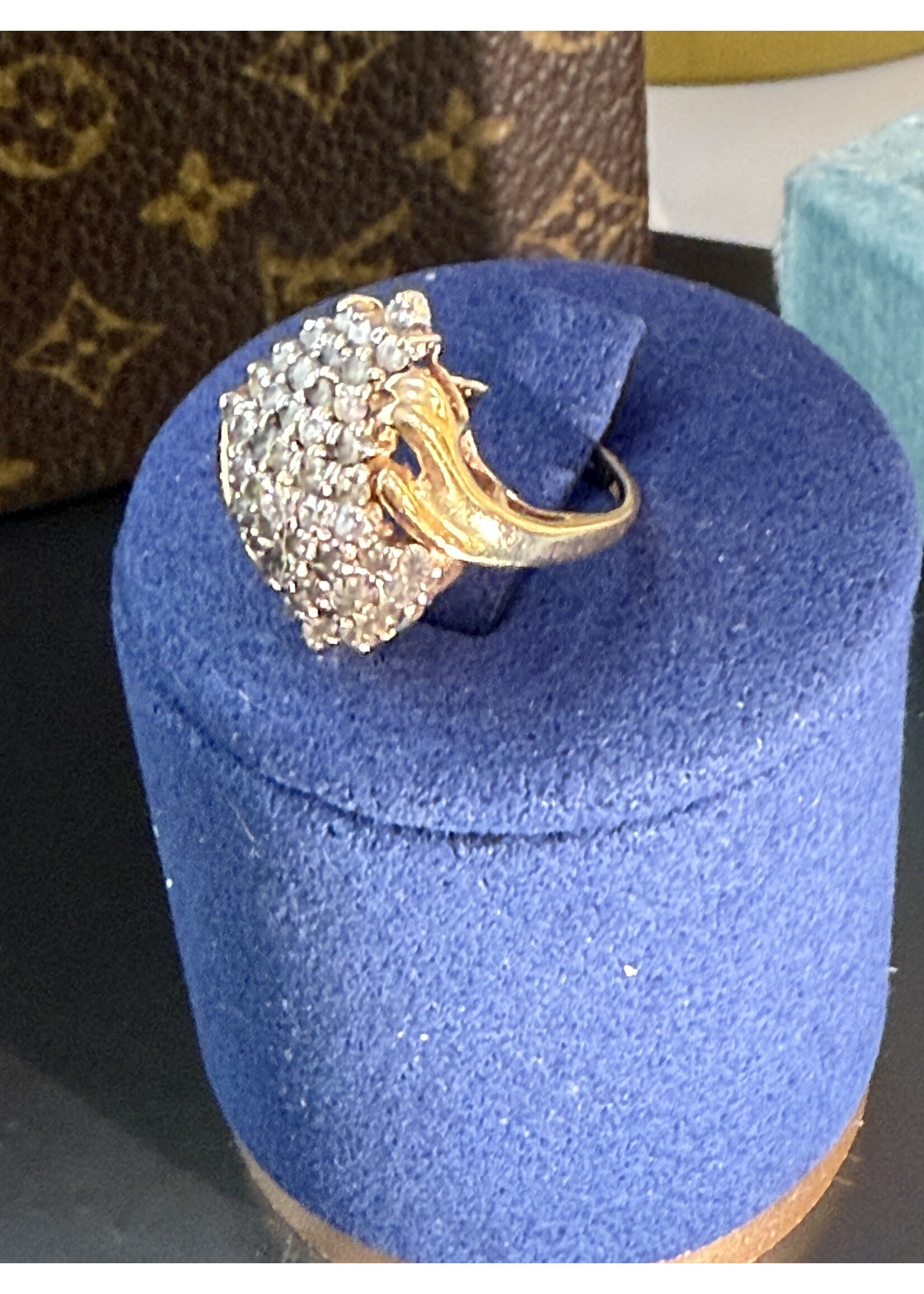 Vintage & Occasion Geelgouden ring met briljanten - mat 15.75