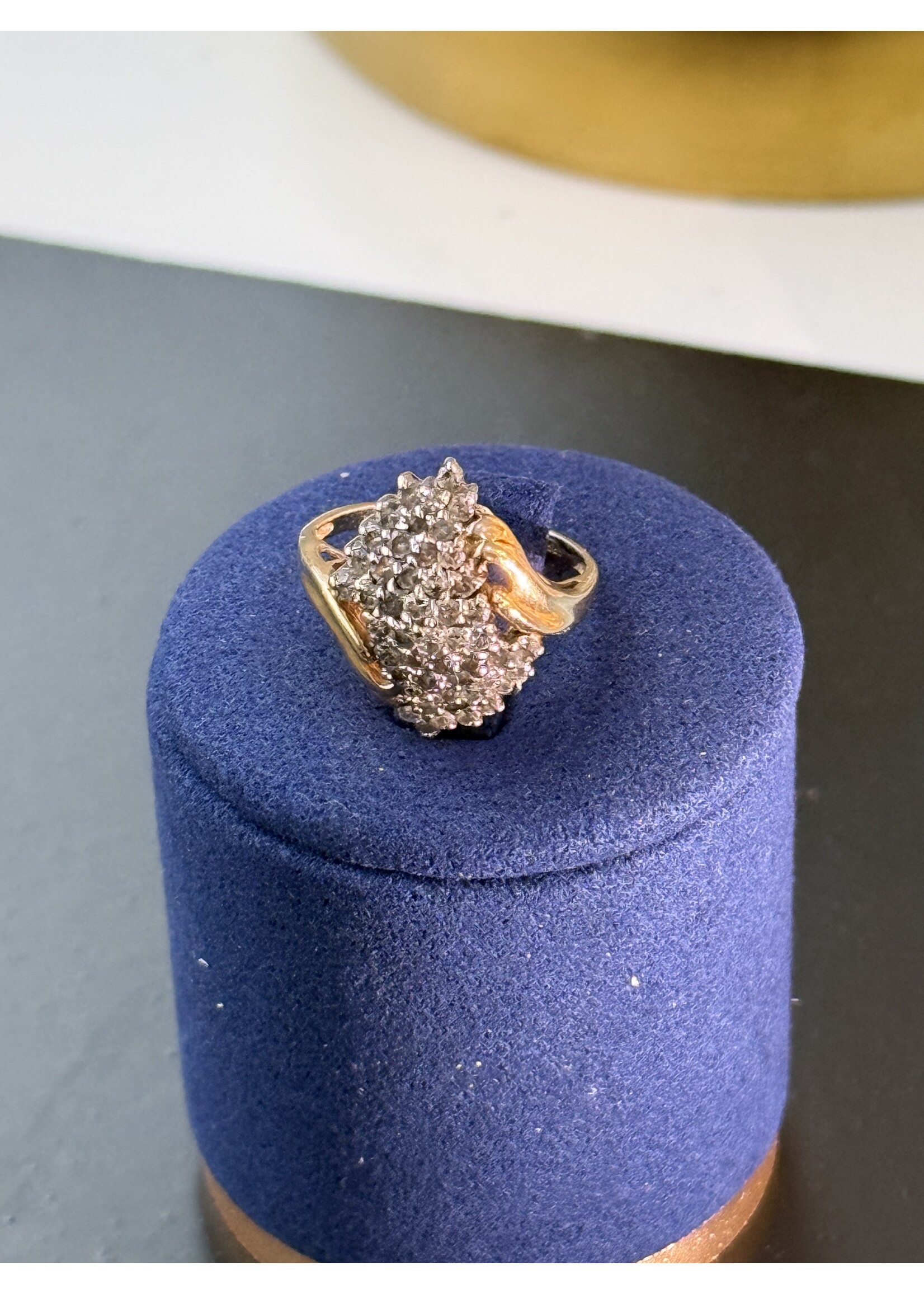 Vintage & Occasion Geelgouden ring met briljanten - mat 15.75