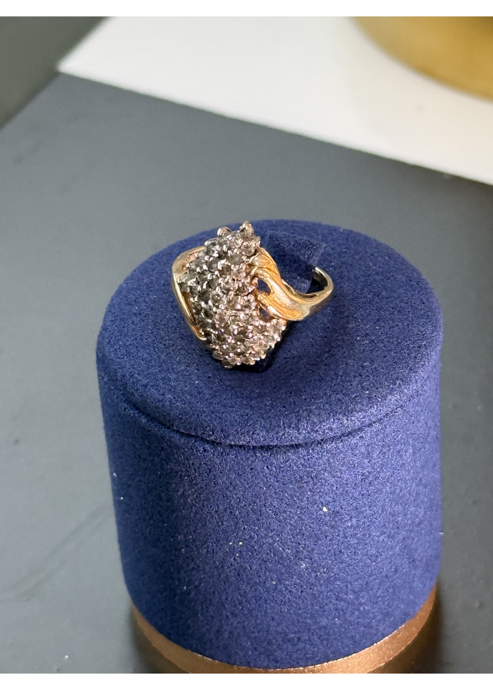 Vintage & Occasion Geelgouden ring met briljanten - mat 15.75