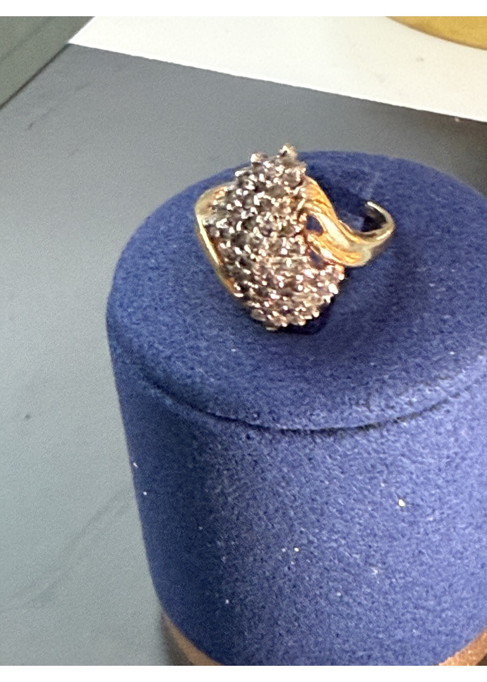 Vintage & Occasion Geelgouden ring met briljanten - mat 15.75