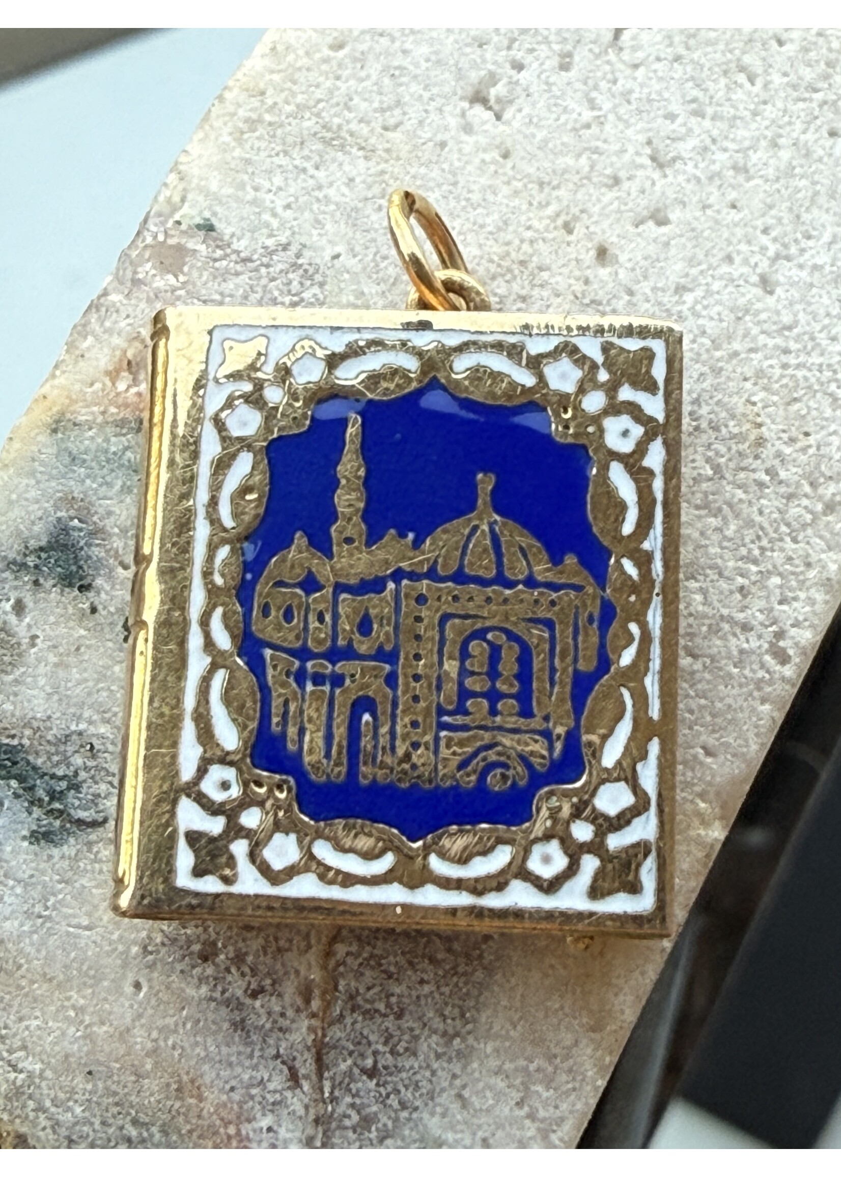 Vintage & Occasion Geelgouden hanger koran gebedsboek - 18k