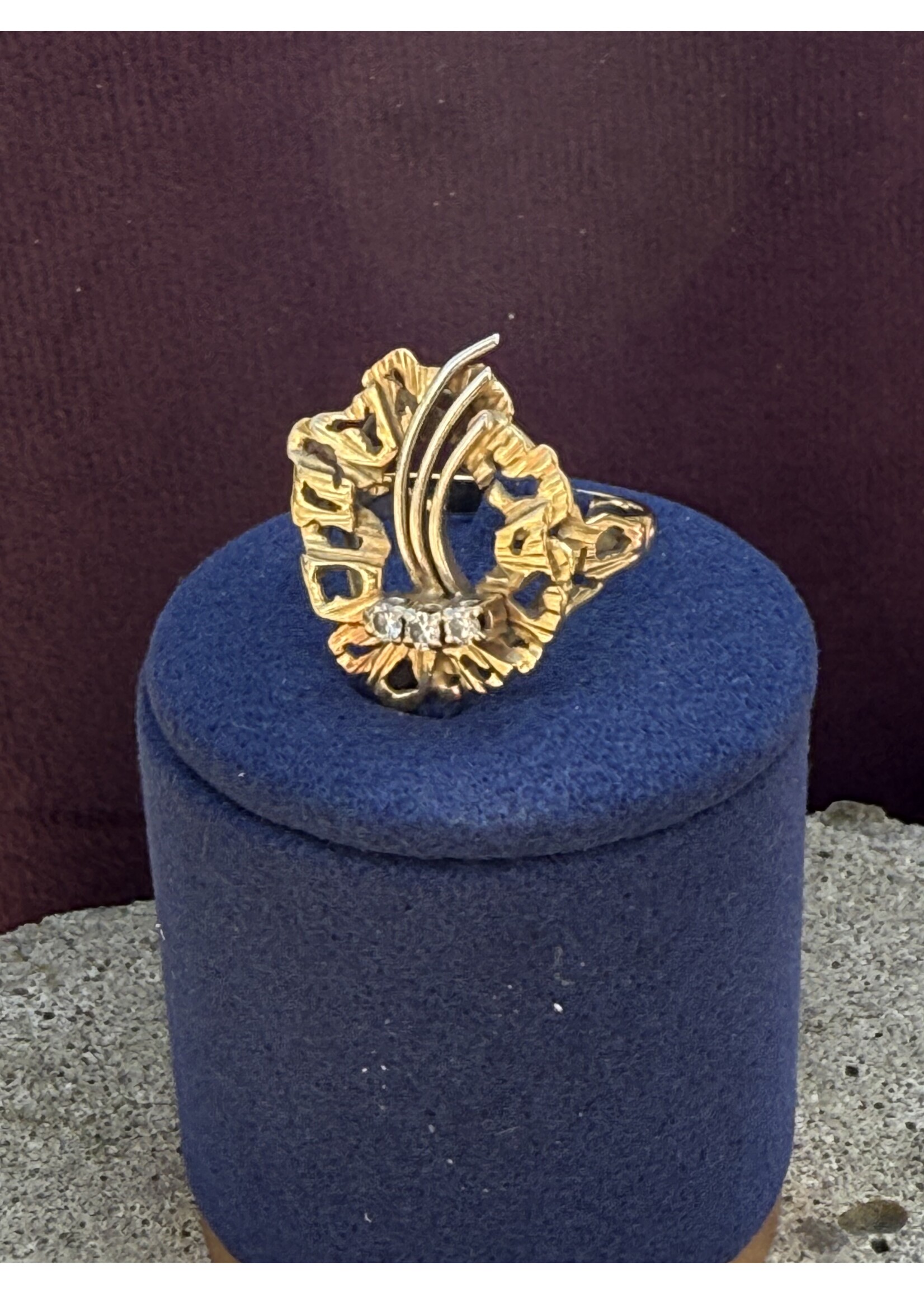 Bicolor ring met briljant