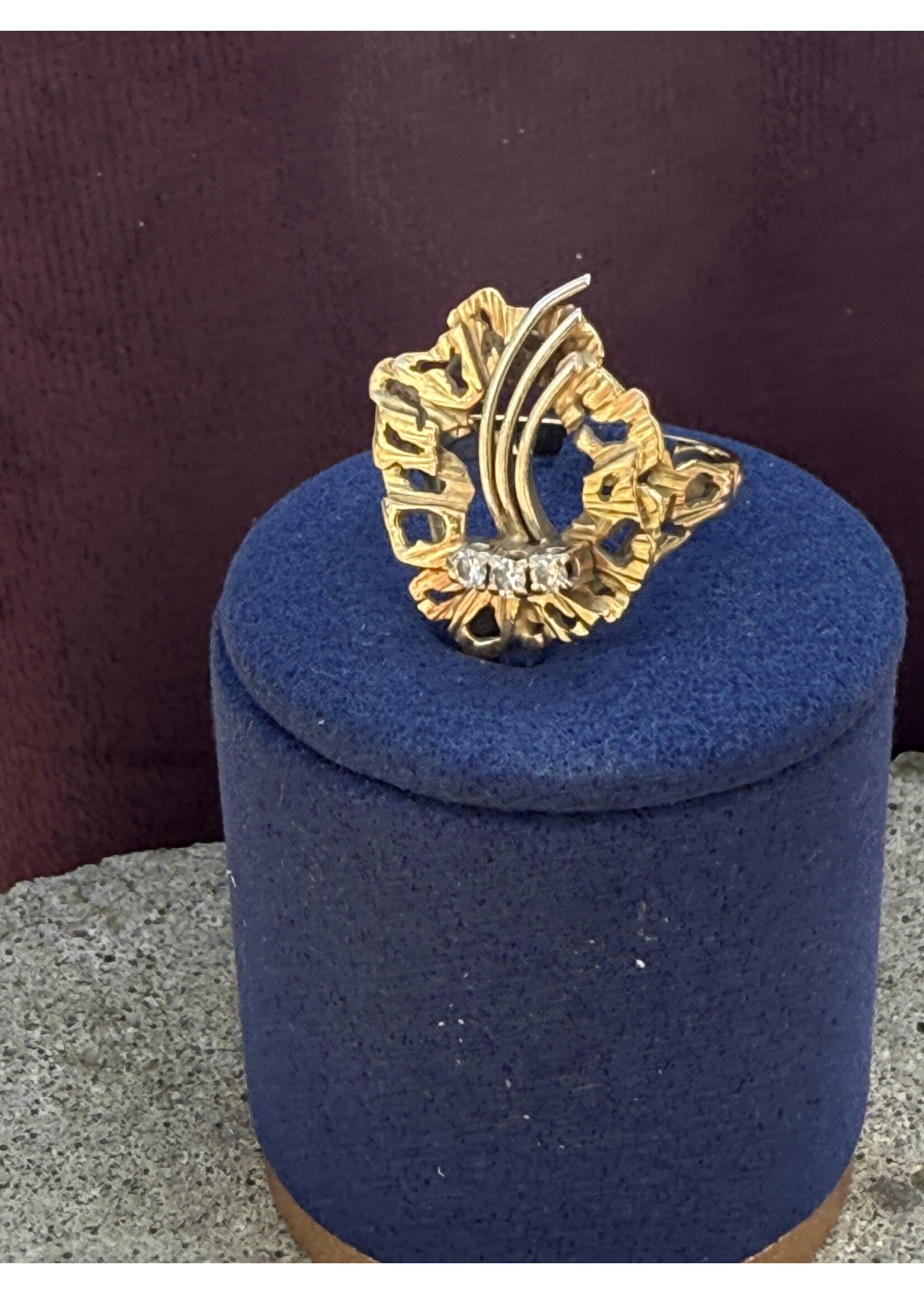 Bicolor ring met briljant
