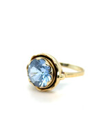 Vintage & Occasion Geelgouden ring met topaas - maat 17.5