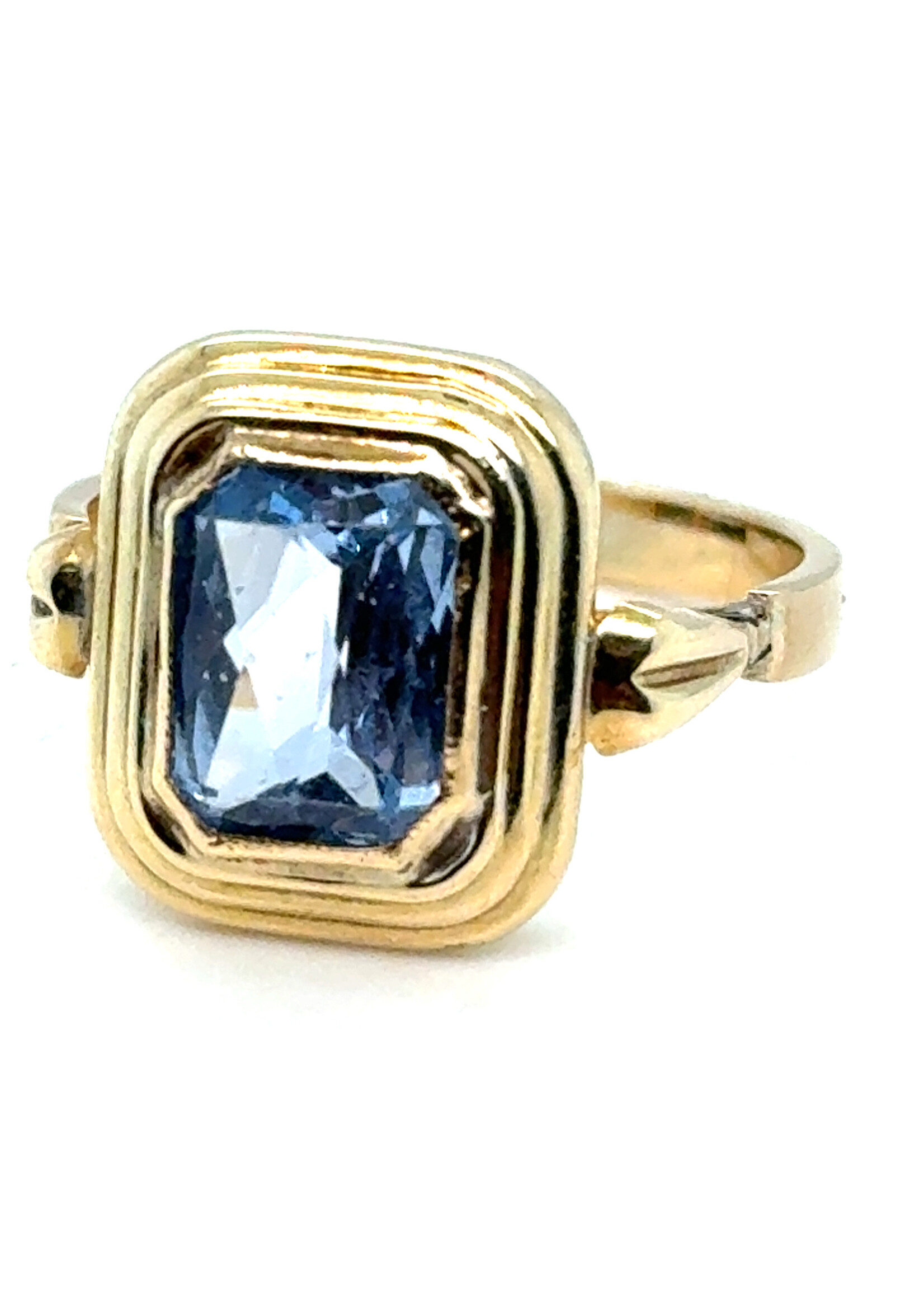 Vintage & Occasion Geelgouden ring met topaas  - maat 18.75