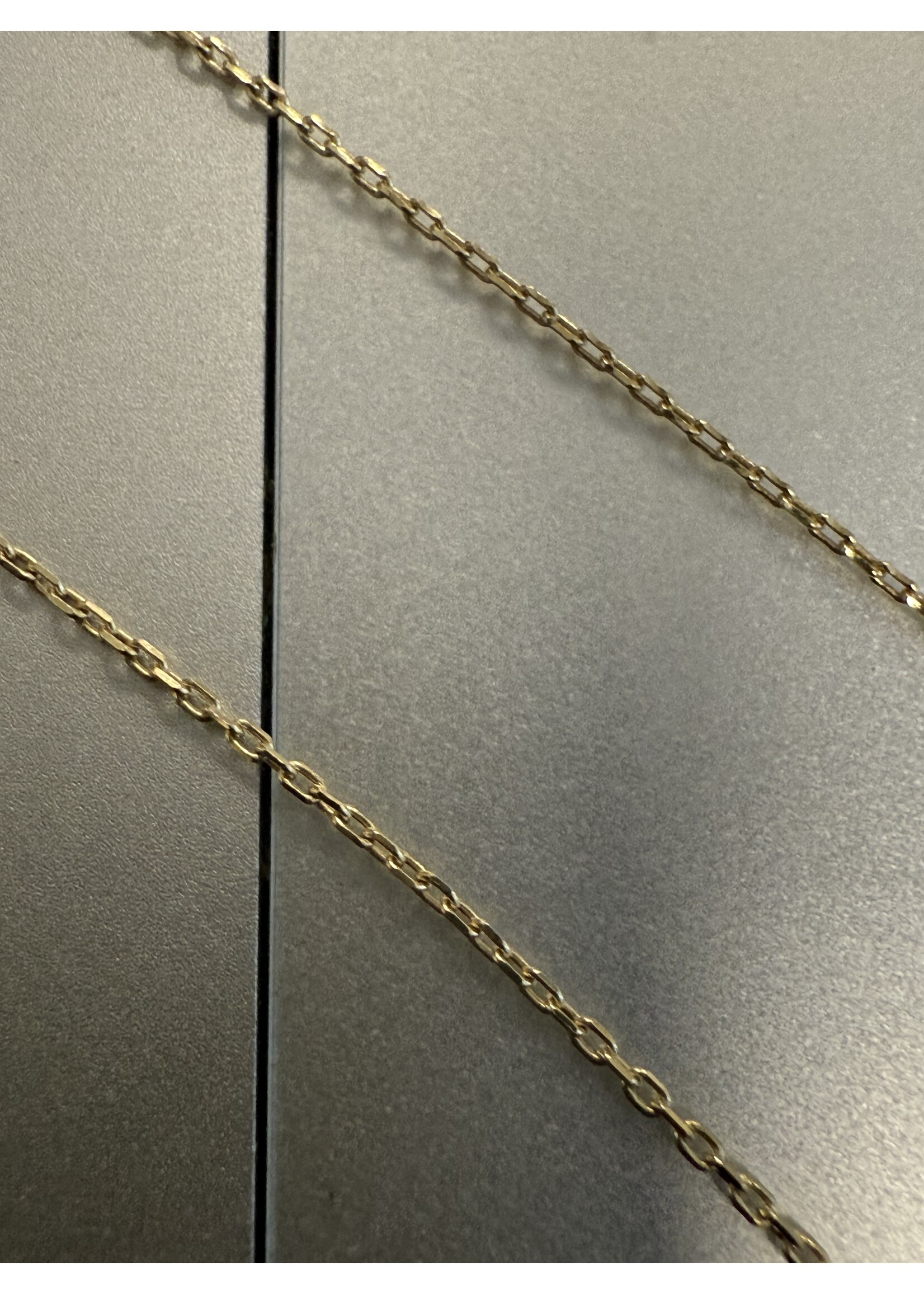 Vintage & Occasion Geelgouden collier anker 40cm