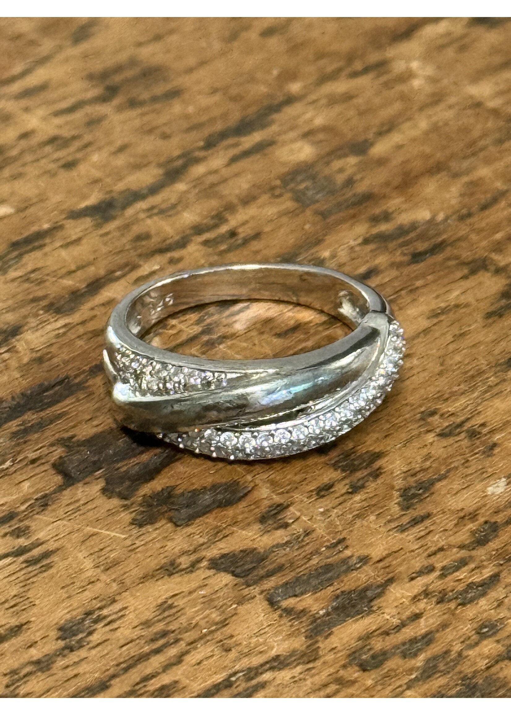 Vintage & Occasion zilveren ring zirkonia