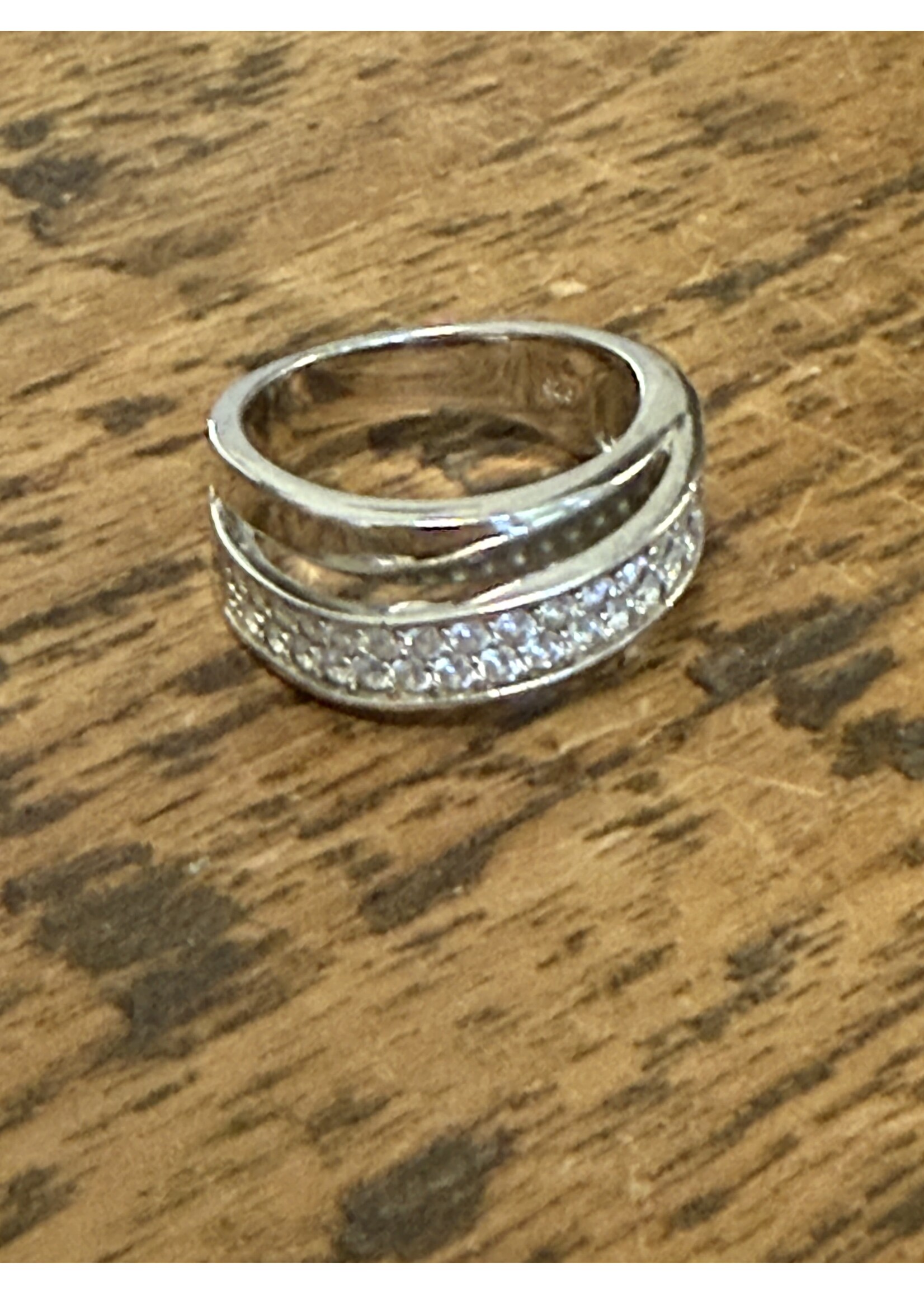 Vintage & Occasion zilveren ring zirkonia