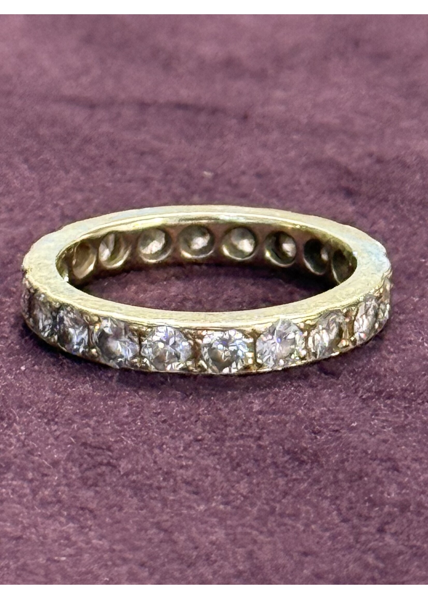 Vintage & Occasion Geelgouden occasion ring met briljant - maat 19