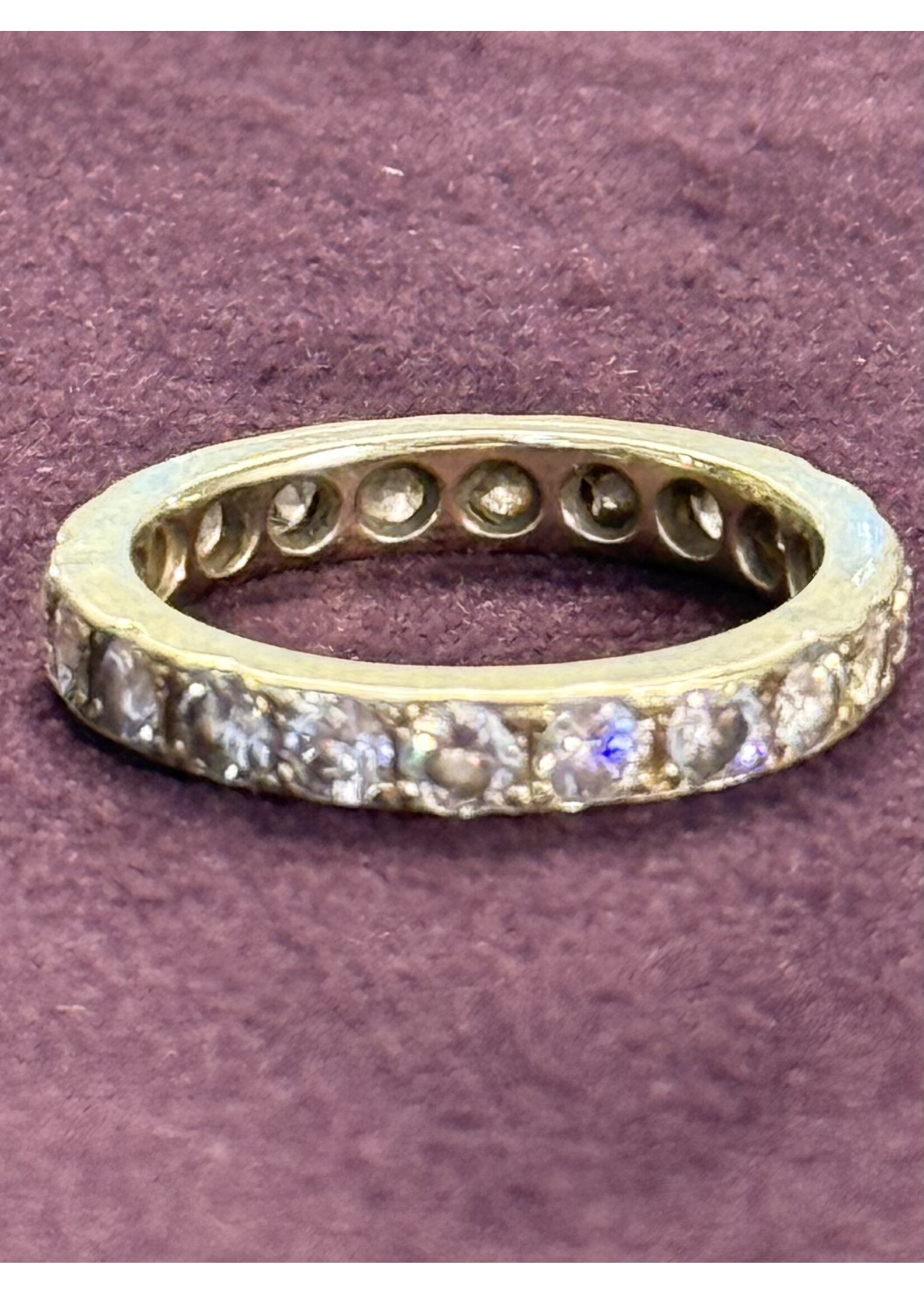 Vintage & Occasion Geelgouden occasion ring met briljant - maat 19