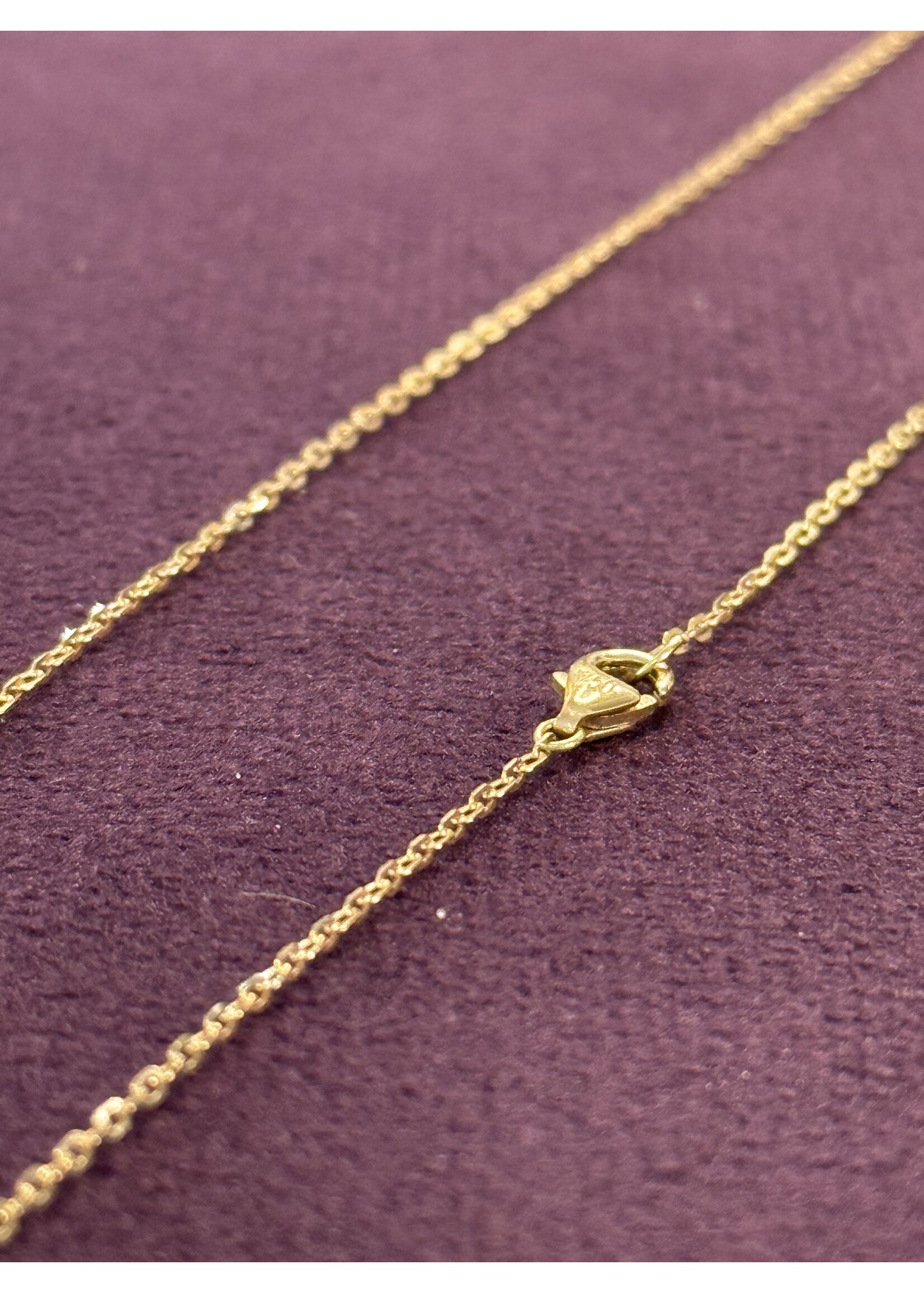 Cataleya jewels Geelgouden 18k anker collier - lengte 45 cm