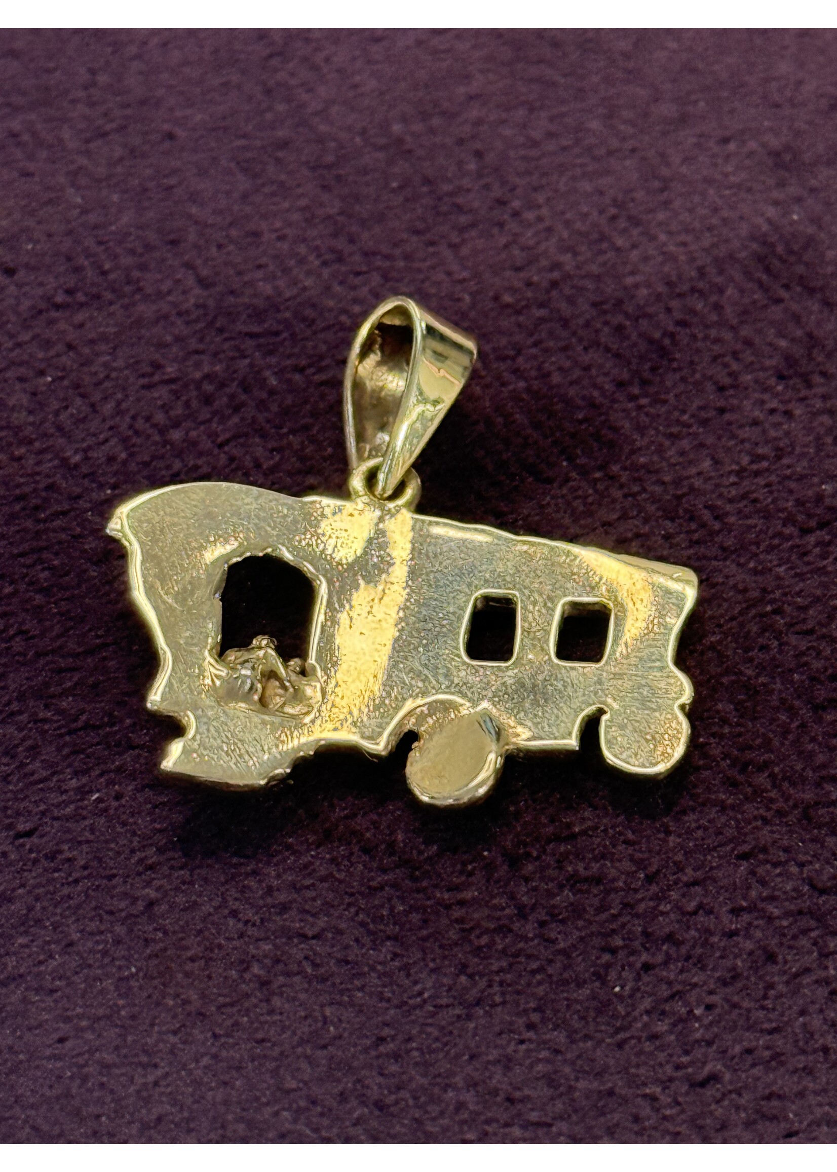 Cataleya jewels Geelgouden 14k  hanger woonwagen / rolleman