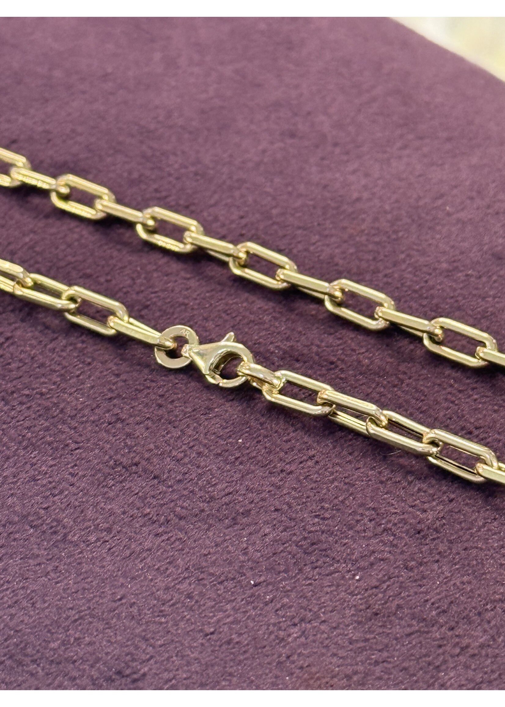 Cataleya jewels Geelgouden 14 k schakel collier  - lengte 45 cm