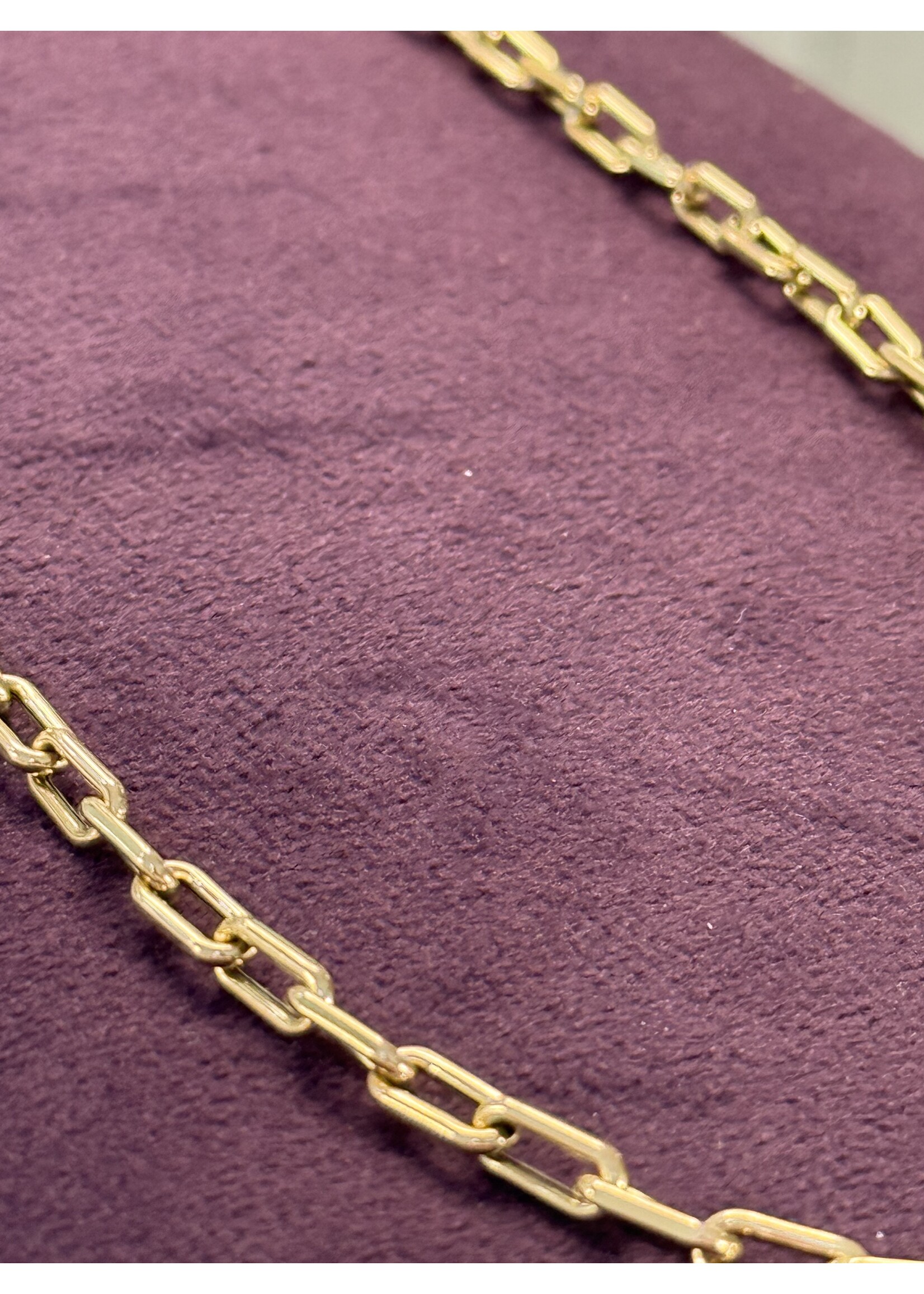 Cataleya jewels Geelgouden 14 k schakel collier  - lengte 45 cm