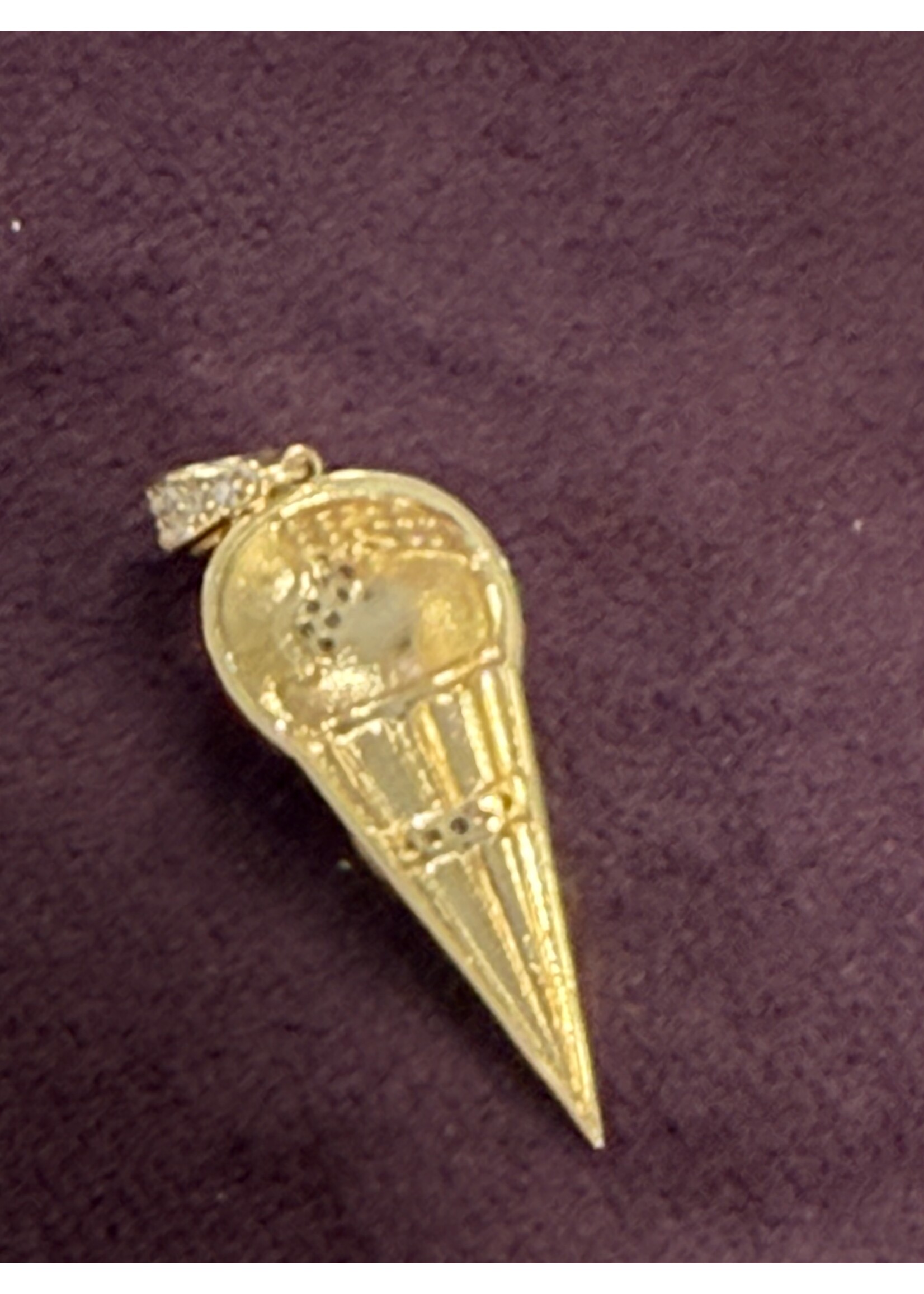 Cataleya jewels Geelgouden 14 karaat  hanger ijsje