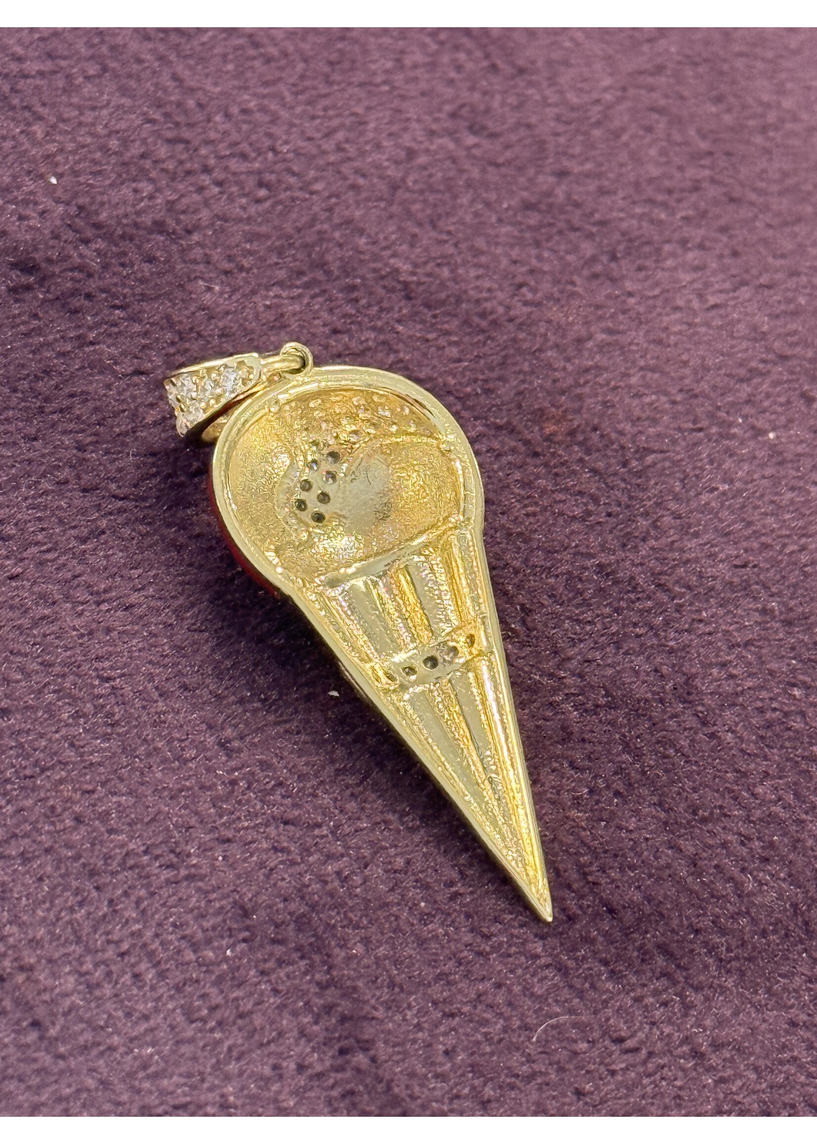 Cataleya jewels Geelgouden 14 karaat  hanger ijsje