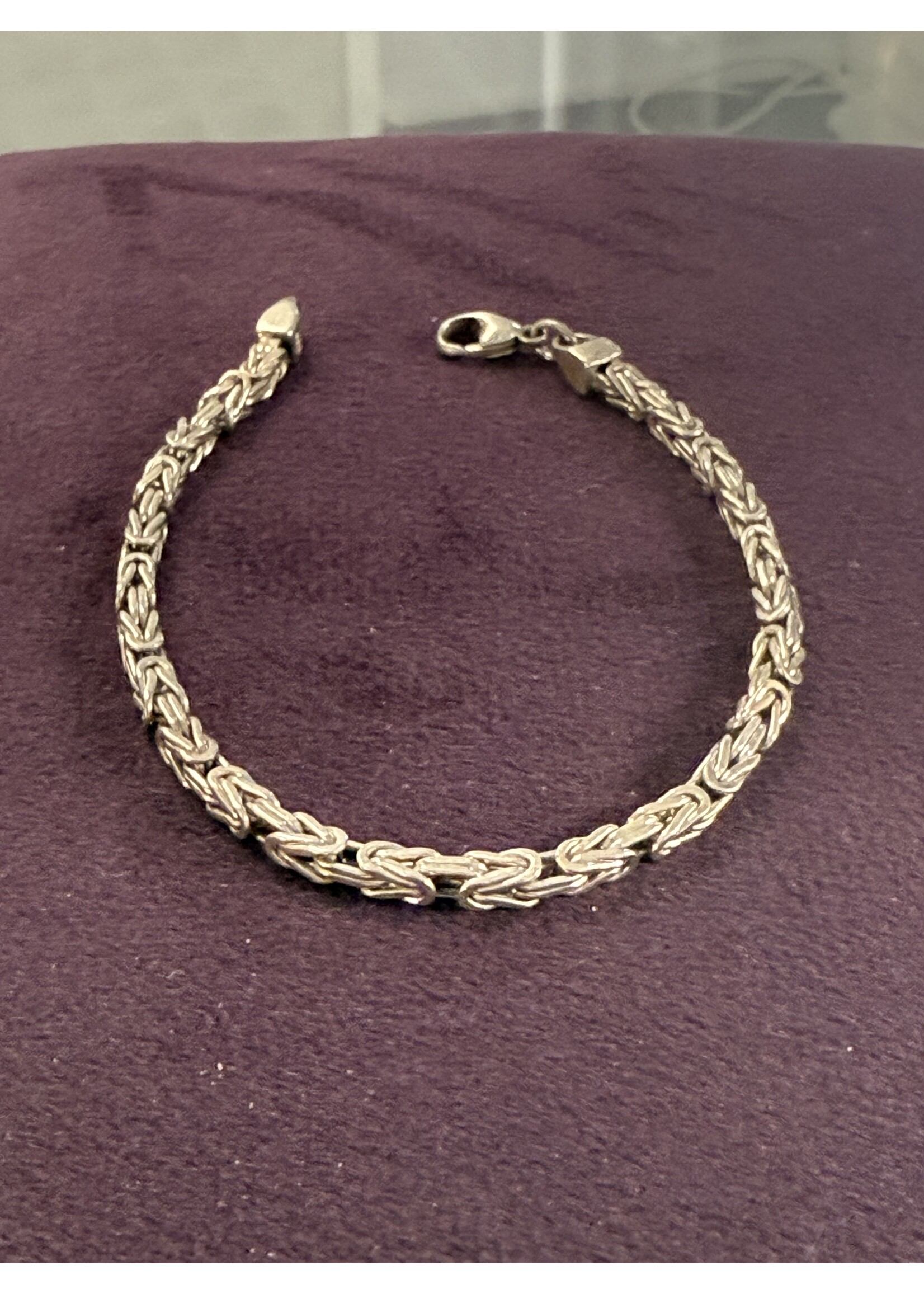 Vintage & Occasion Zilveren koningsschakel armband 20cm 3mm