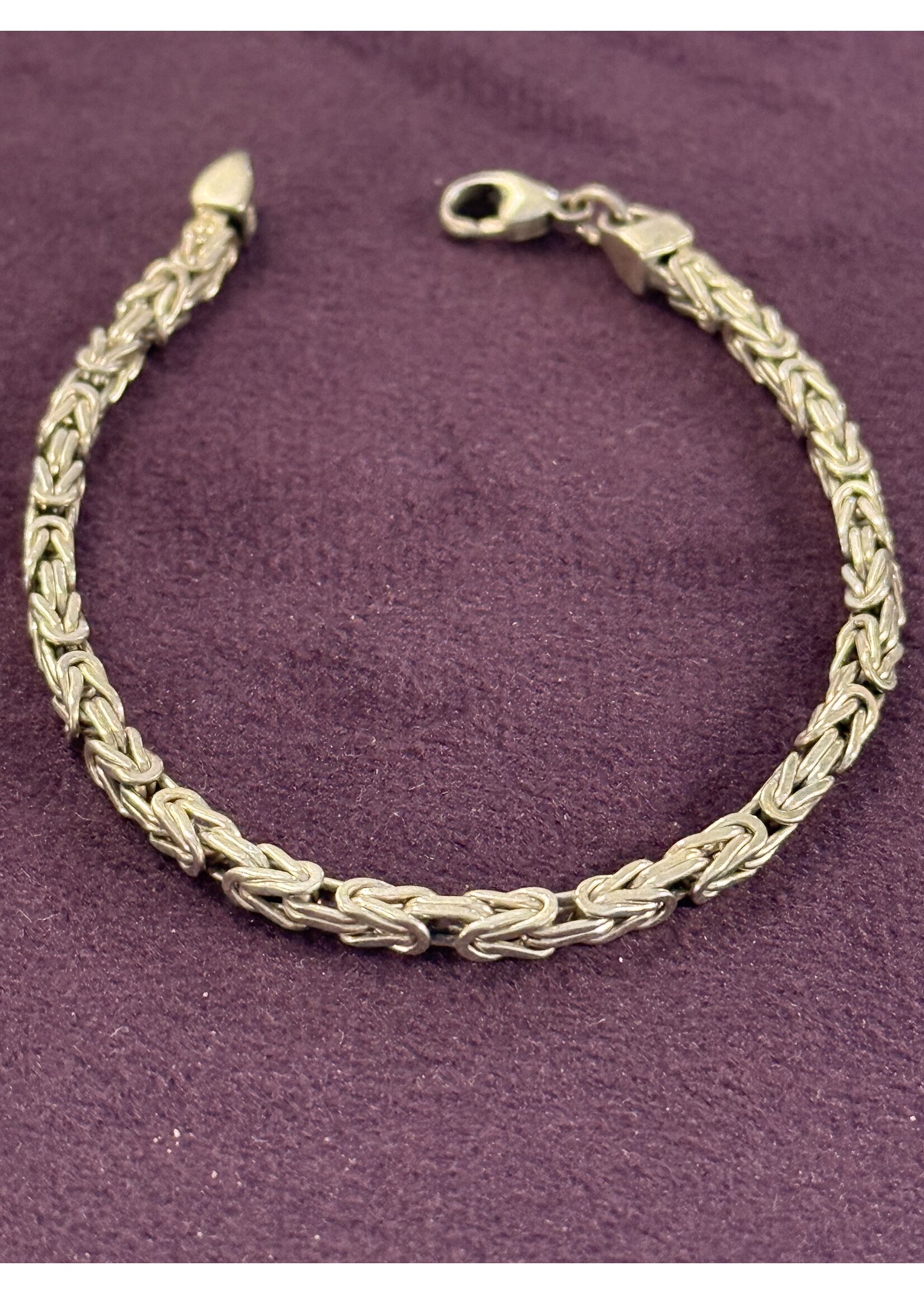 Vintage & Occasion Zilveren koningsschakel armband 20cm 3mm